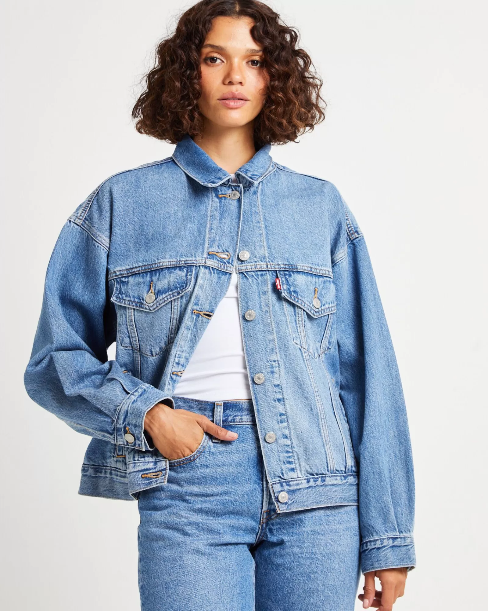 Online LEVIS 90S Trucker Denim Jacket Soft As Butter Mid Blue