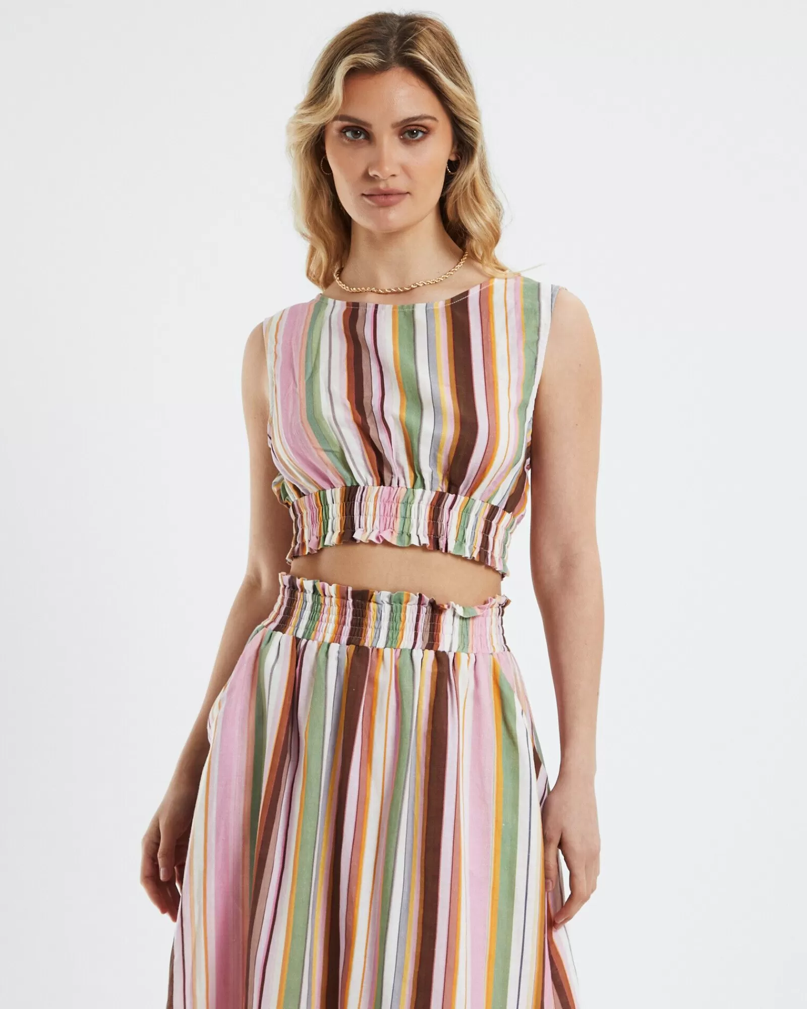 Fashion CHARLIE HOLIDAY Addy Top Multi Stripe