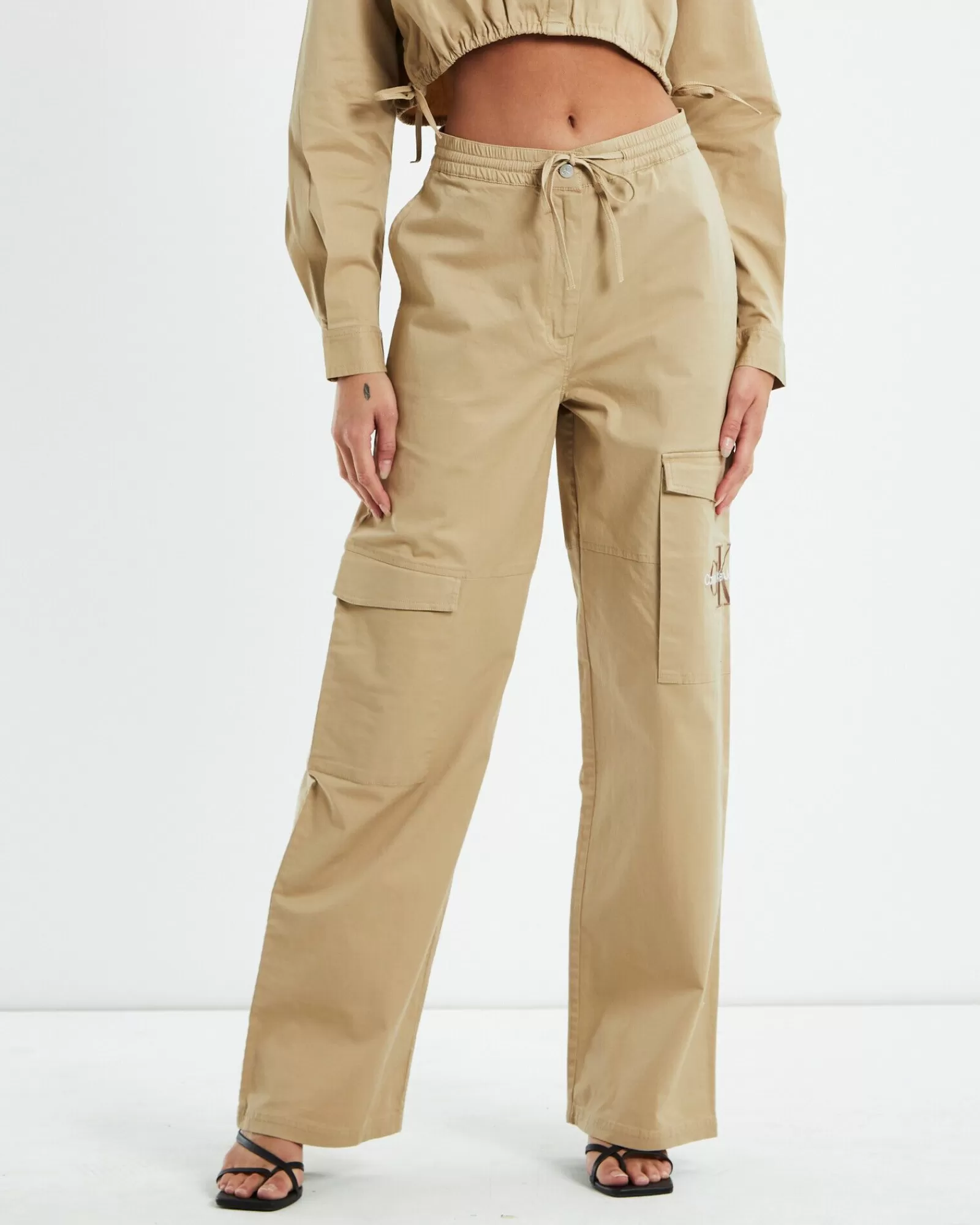 Cheap CALVIN KLEIN Archival Monologo Cargo Pants Nude