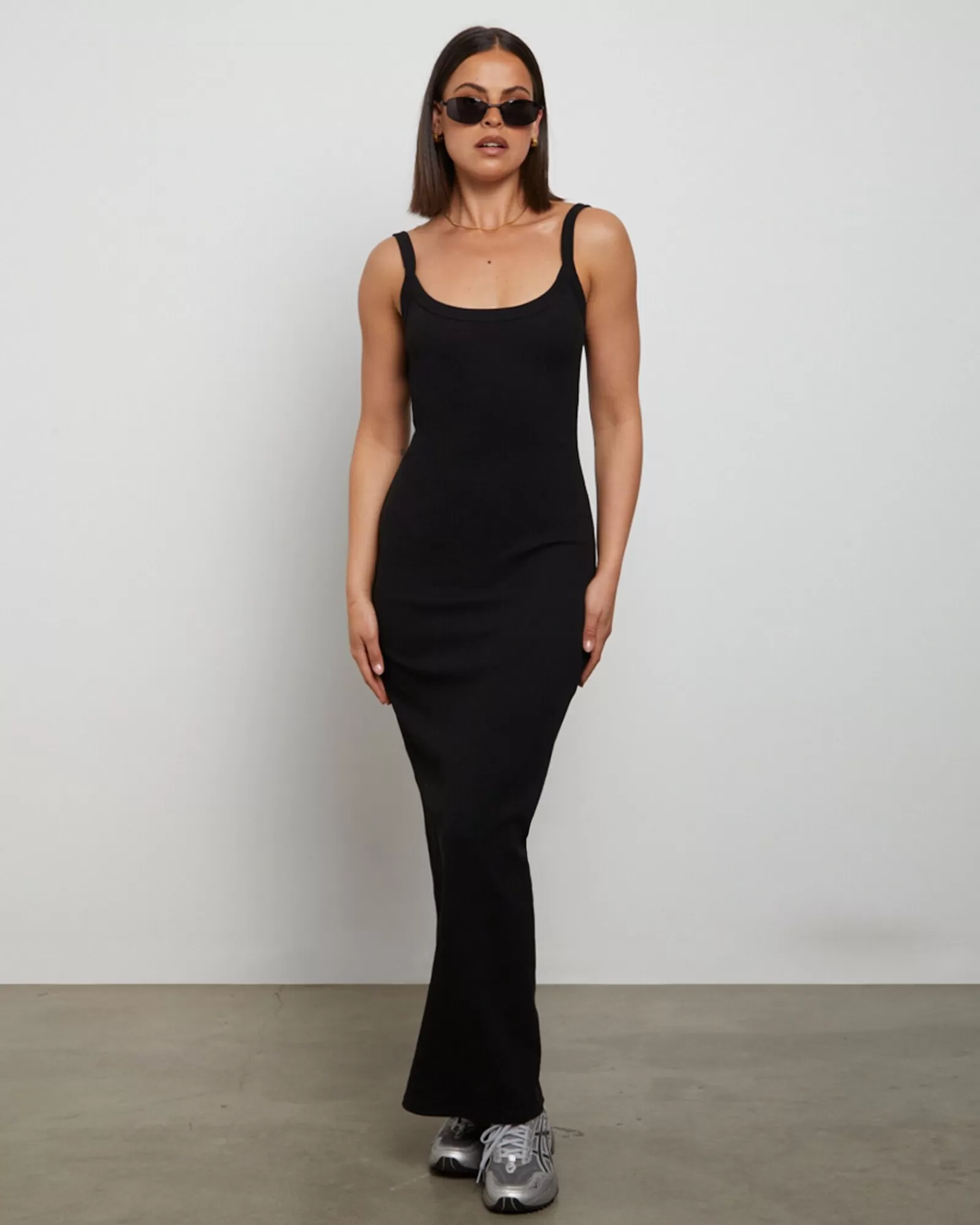 Discount GENERAL PANTS CO. BASICS Backless Midi Dress In Black