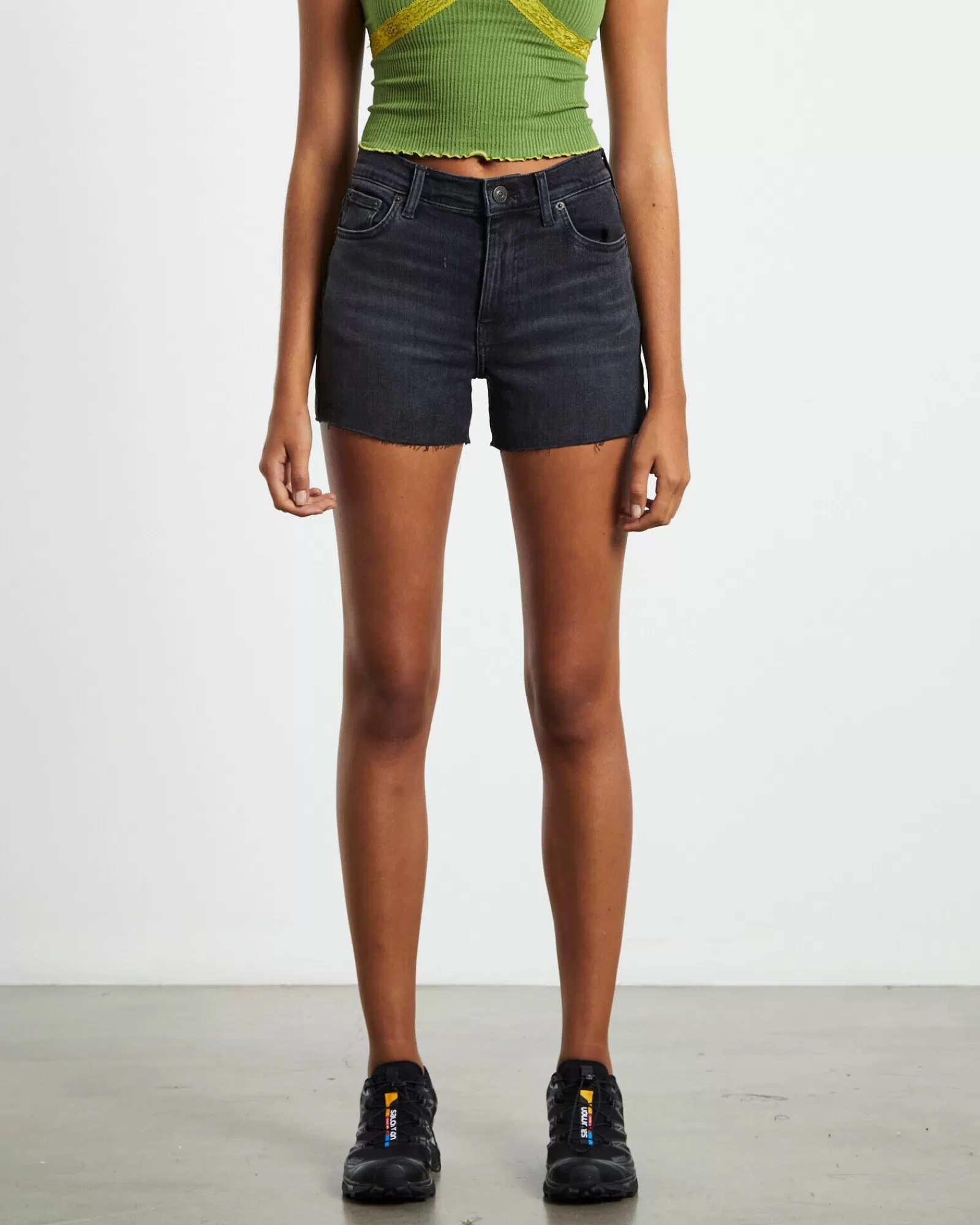 Online BDG URBAN OUTFITTERS Bdg Aline Cutoff Denim Shorts Black