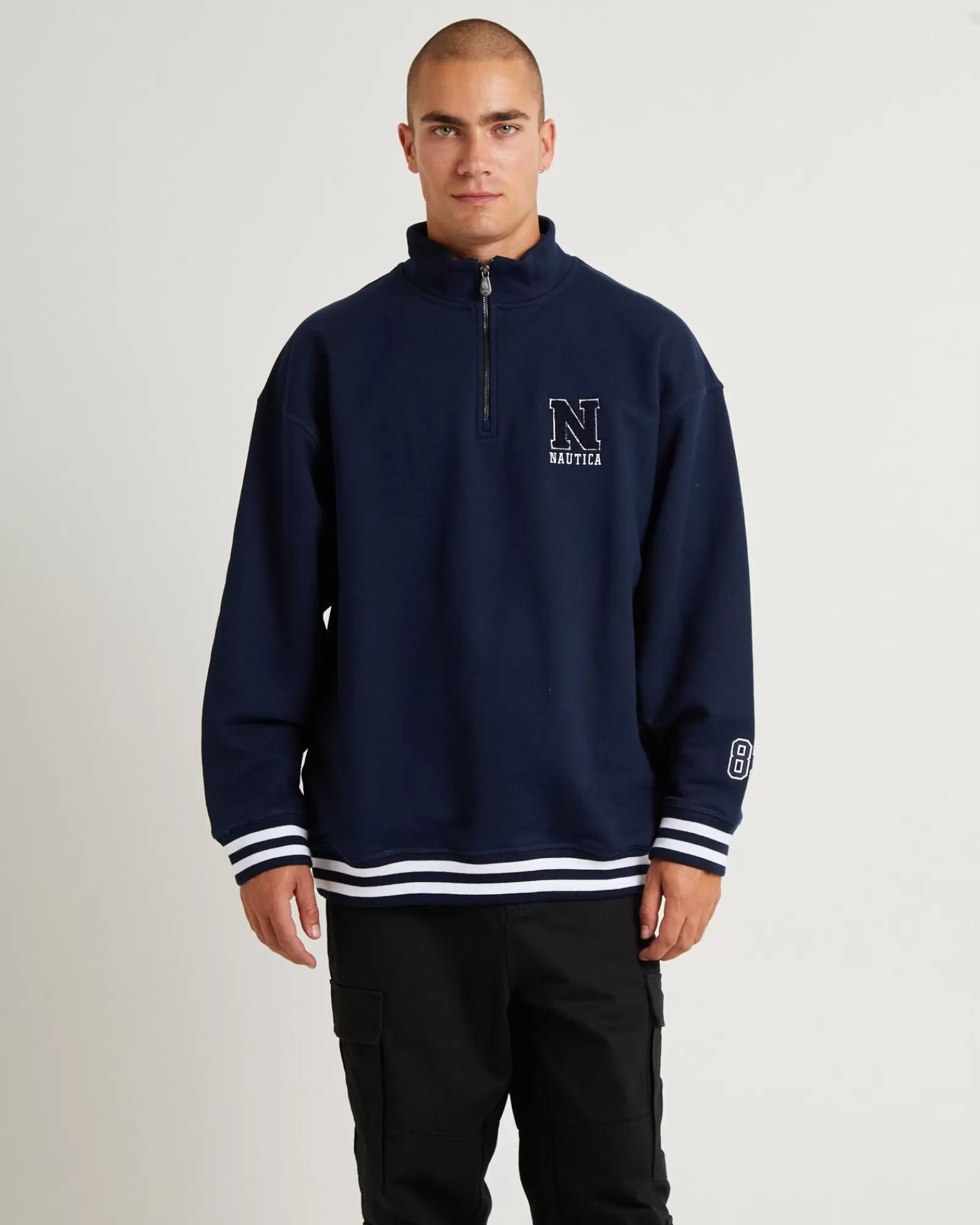 Online NAUTICA Beta 1/4 Zip Top Dark Navy