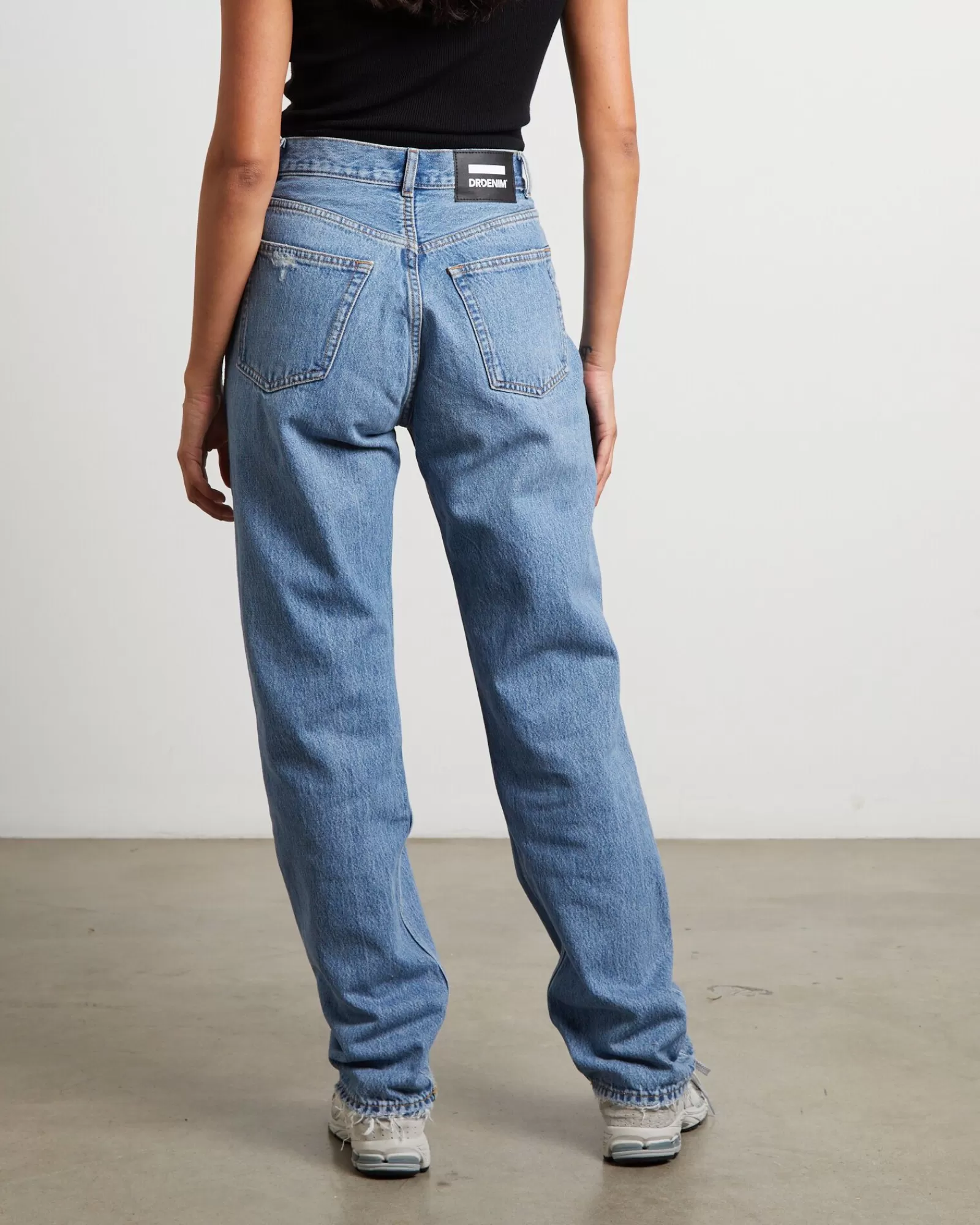 Cheap DR DENIM Beth Jeans Blue Jay Worn Hem