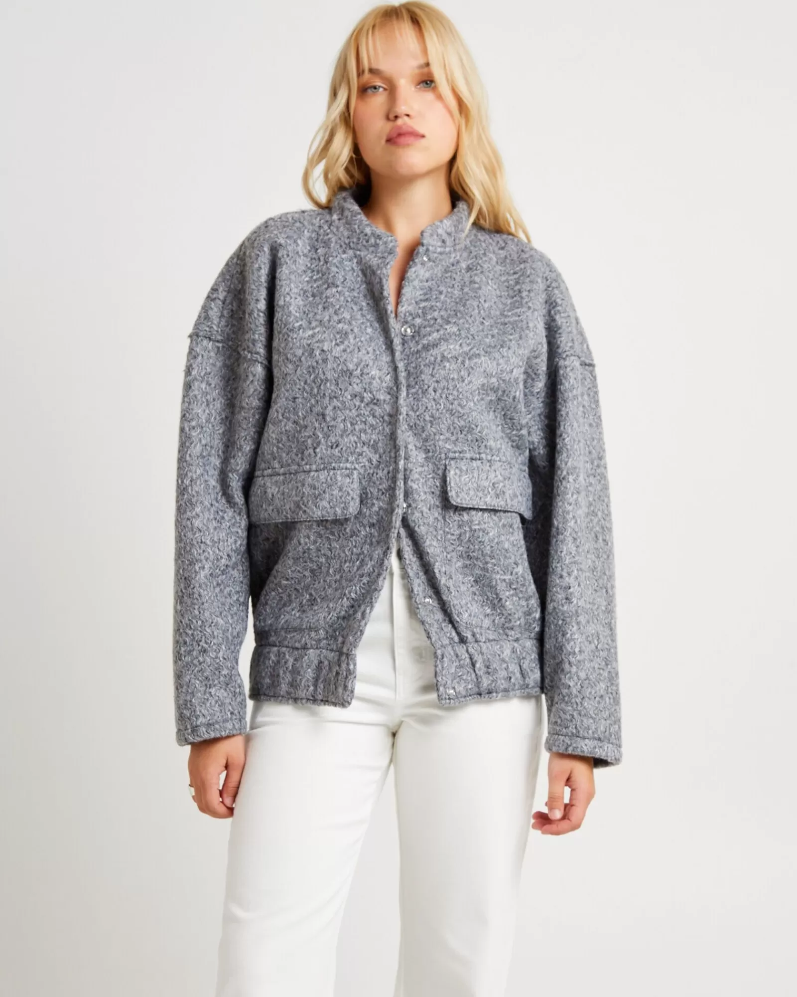 Best Sale SUBTITLED Boucle Bomber Jacket