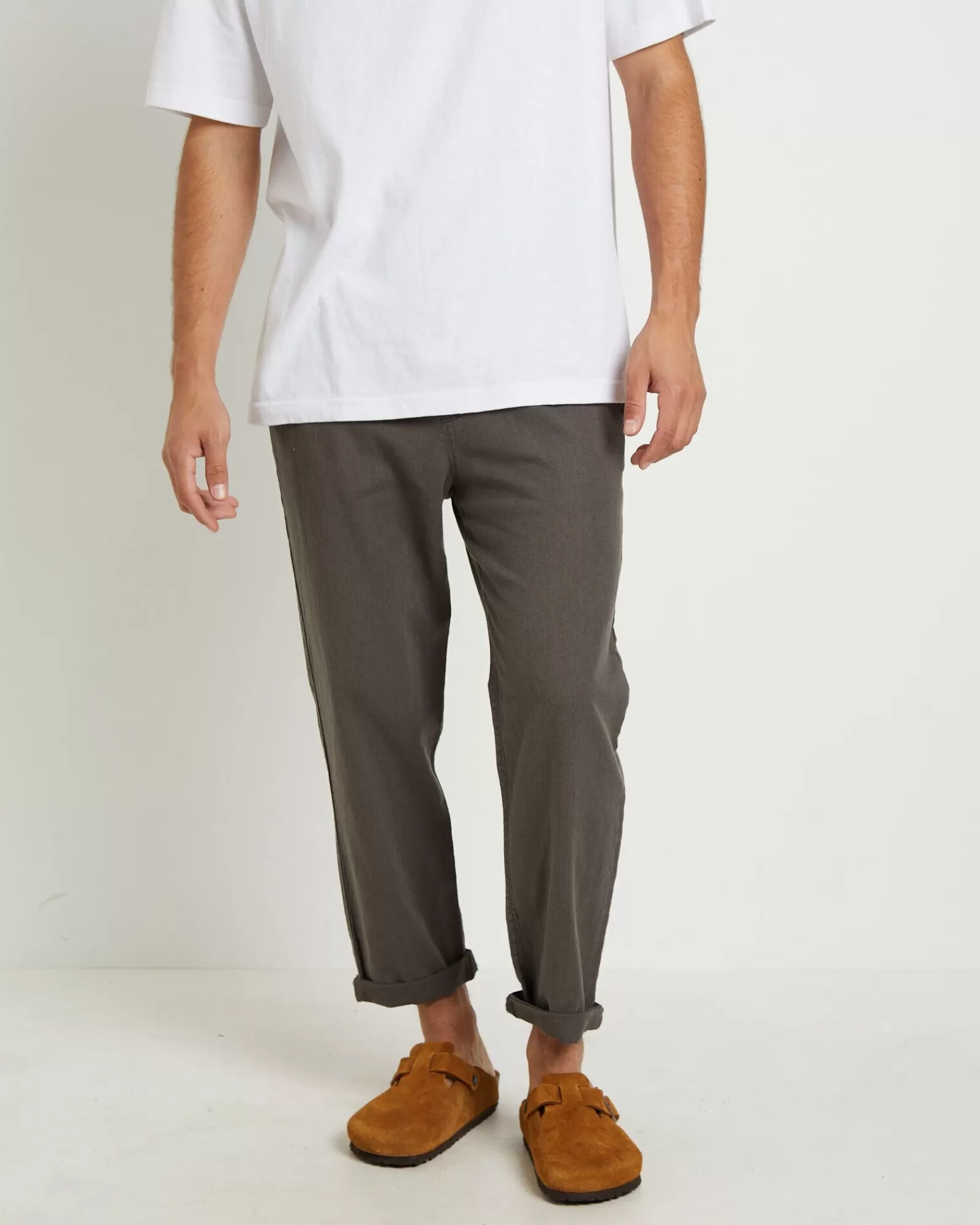 Best ARVUST Brody Linen Pants In Muted Olive