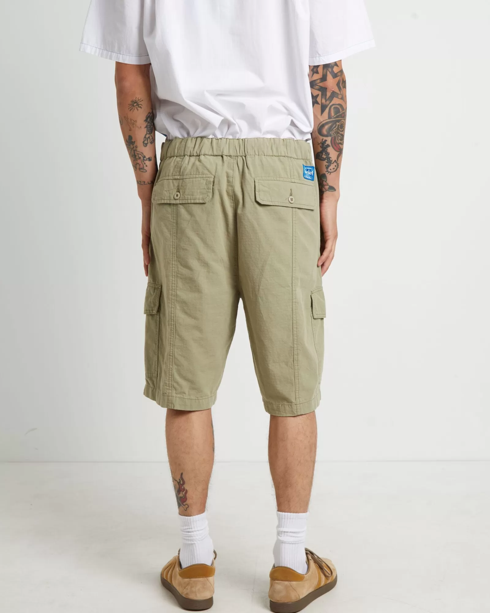 Cheap LARRIET Cargo Shorts In Sage