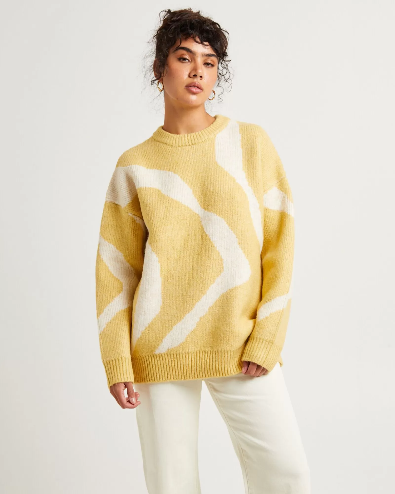 Best Sale SUBTITLED Charli Chunky Swirl Knit Jumper