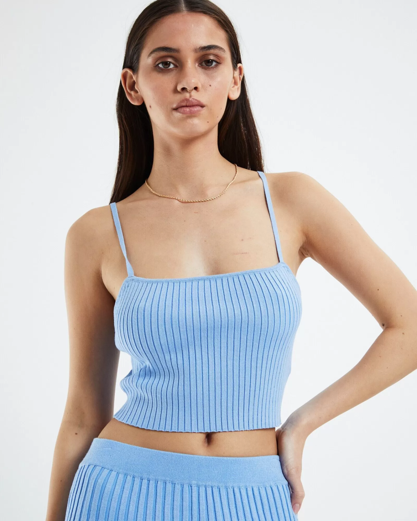 Cheap SUBTITLED Charlotte Knit Cami Blue