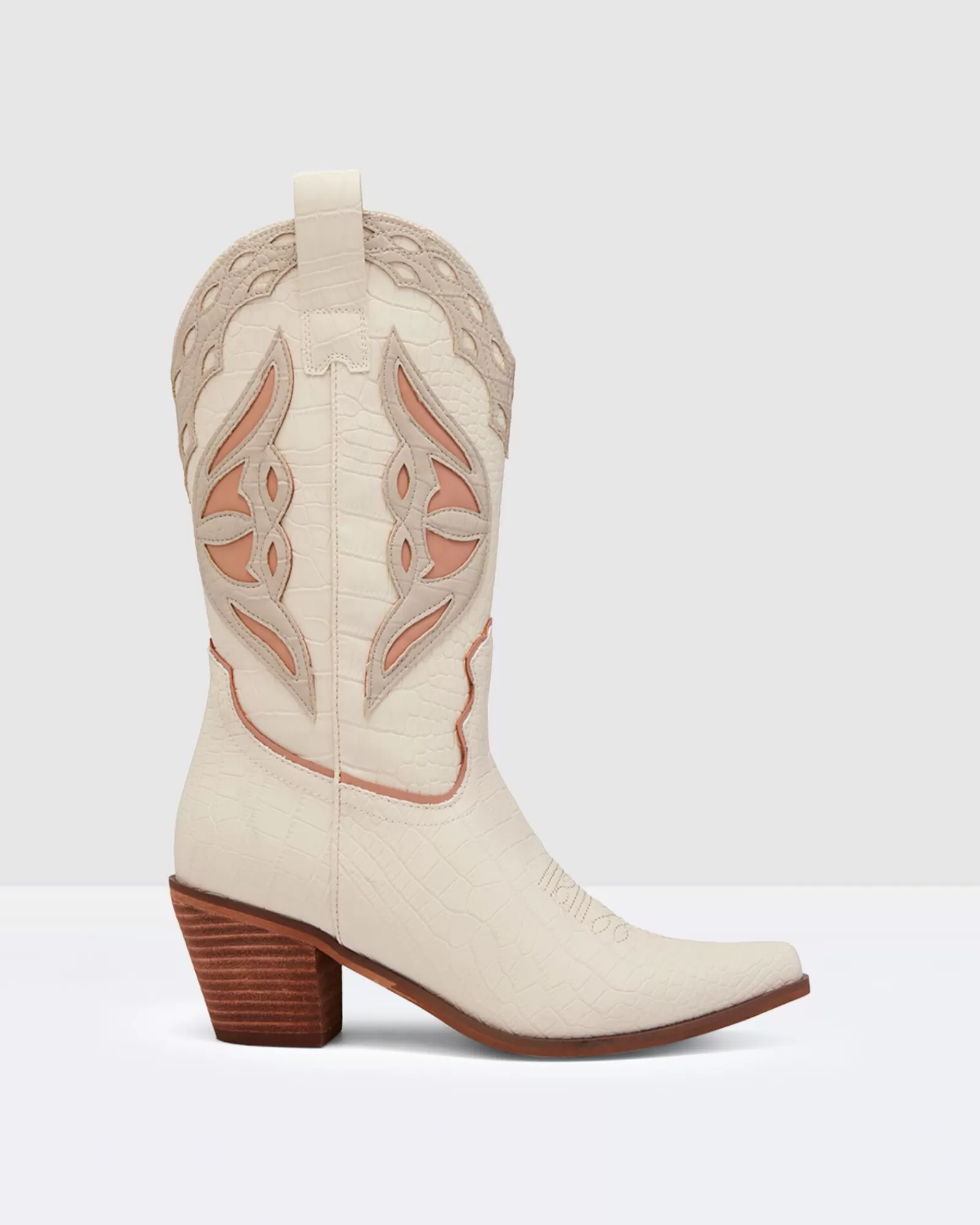 Shop THERAPY Chicago Boots Bone Croc