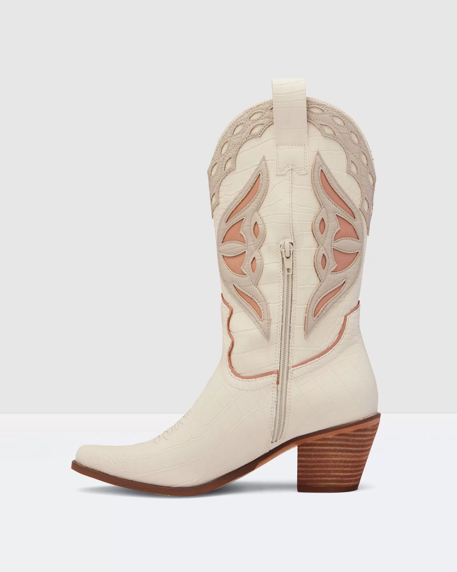 Shop THERAPY Chicago Boots Bone Croc