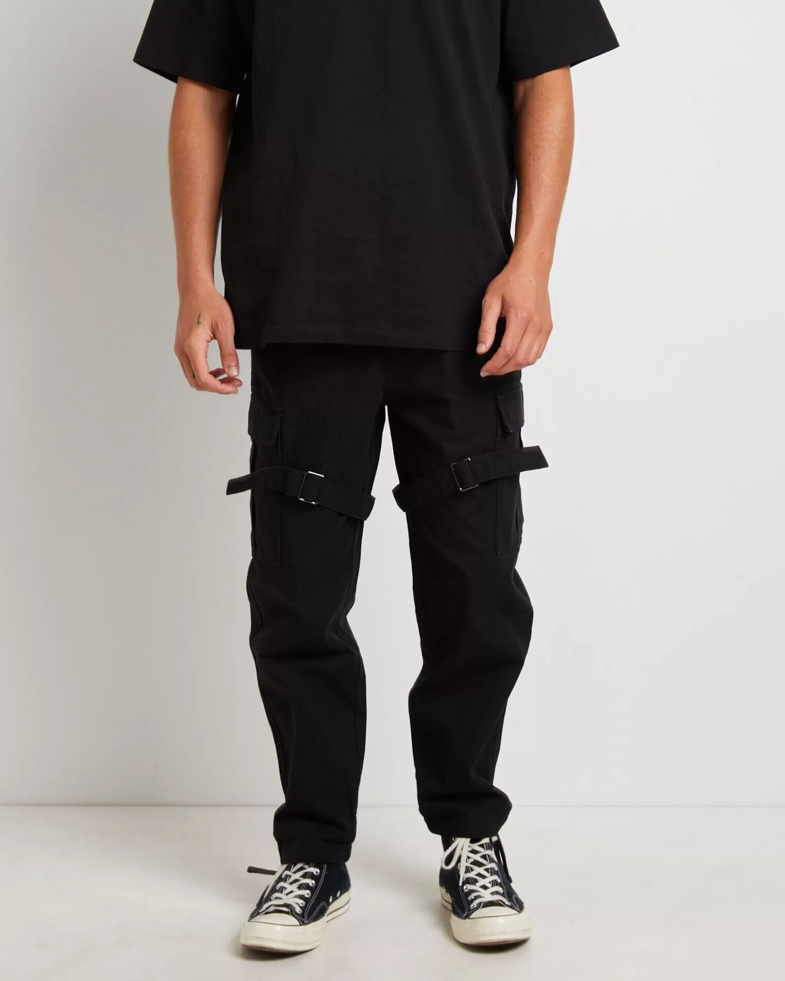 New STANDARD JEAN CO Chicane Cargo Pants In Black