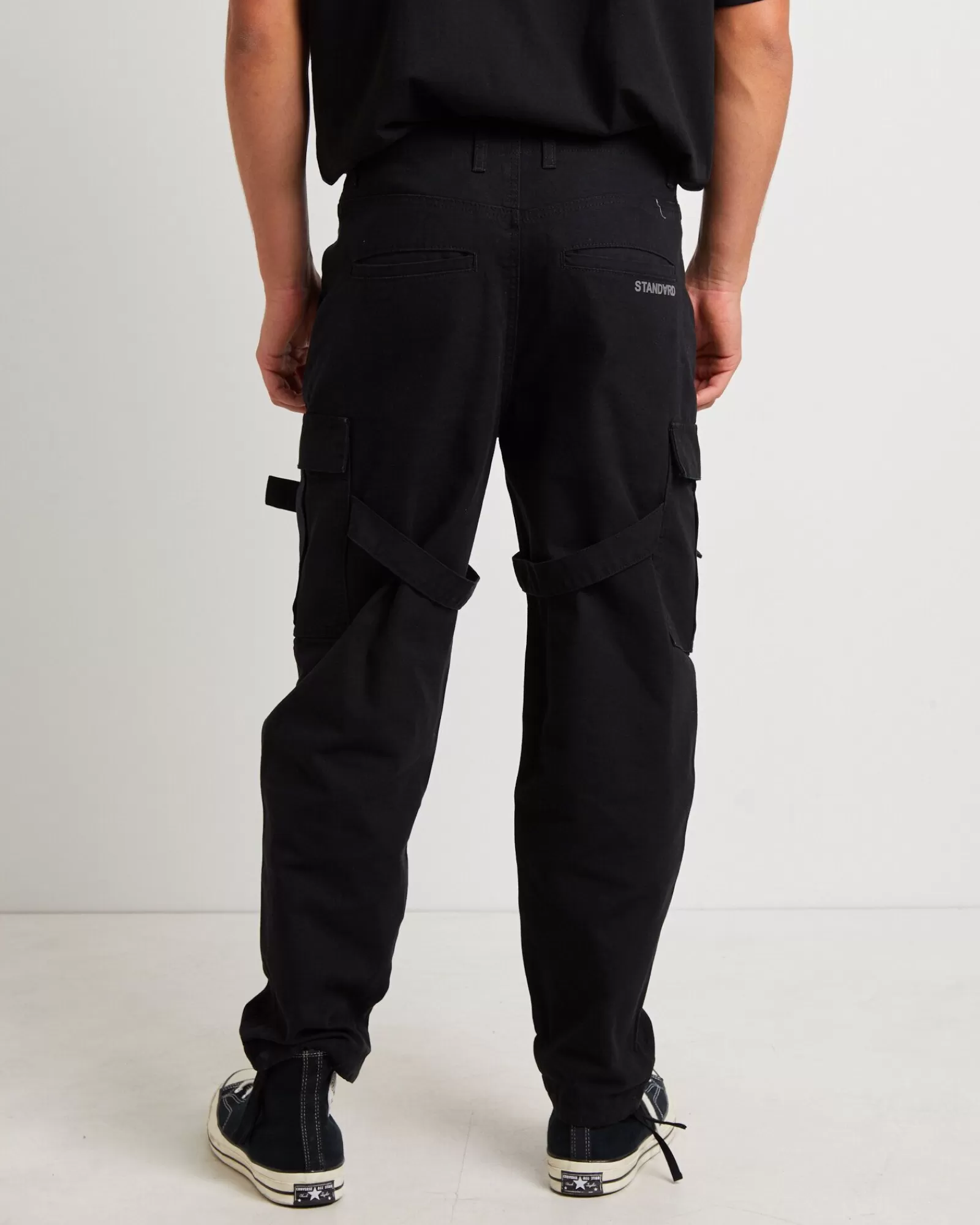 New STANDARD JEAN CO Chicane Cargo Pants In Black