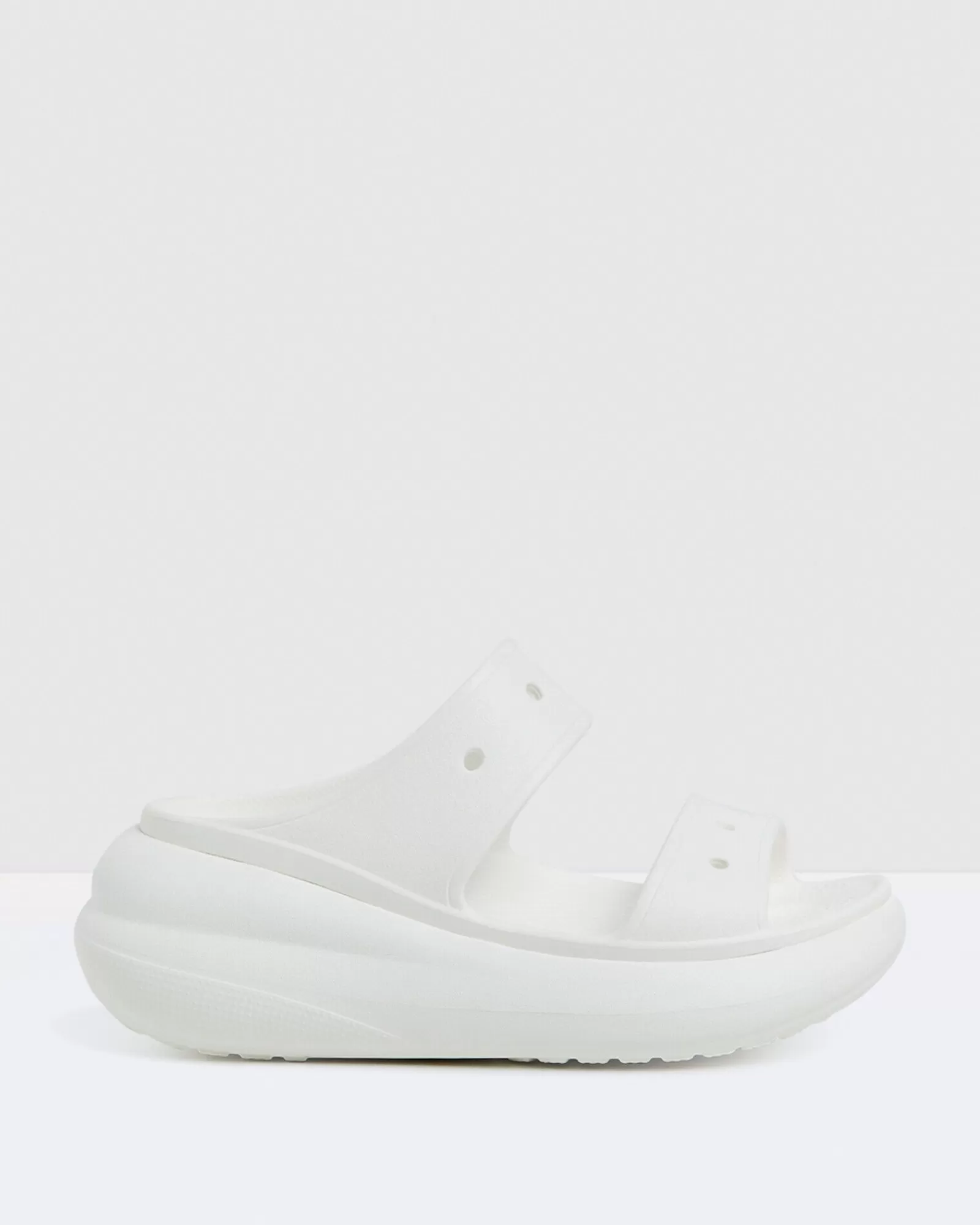 New CROCS Classic Crush Sandals White