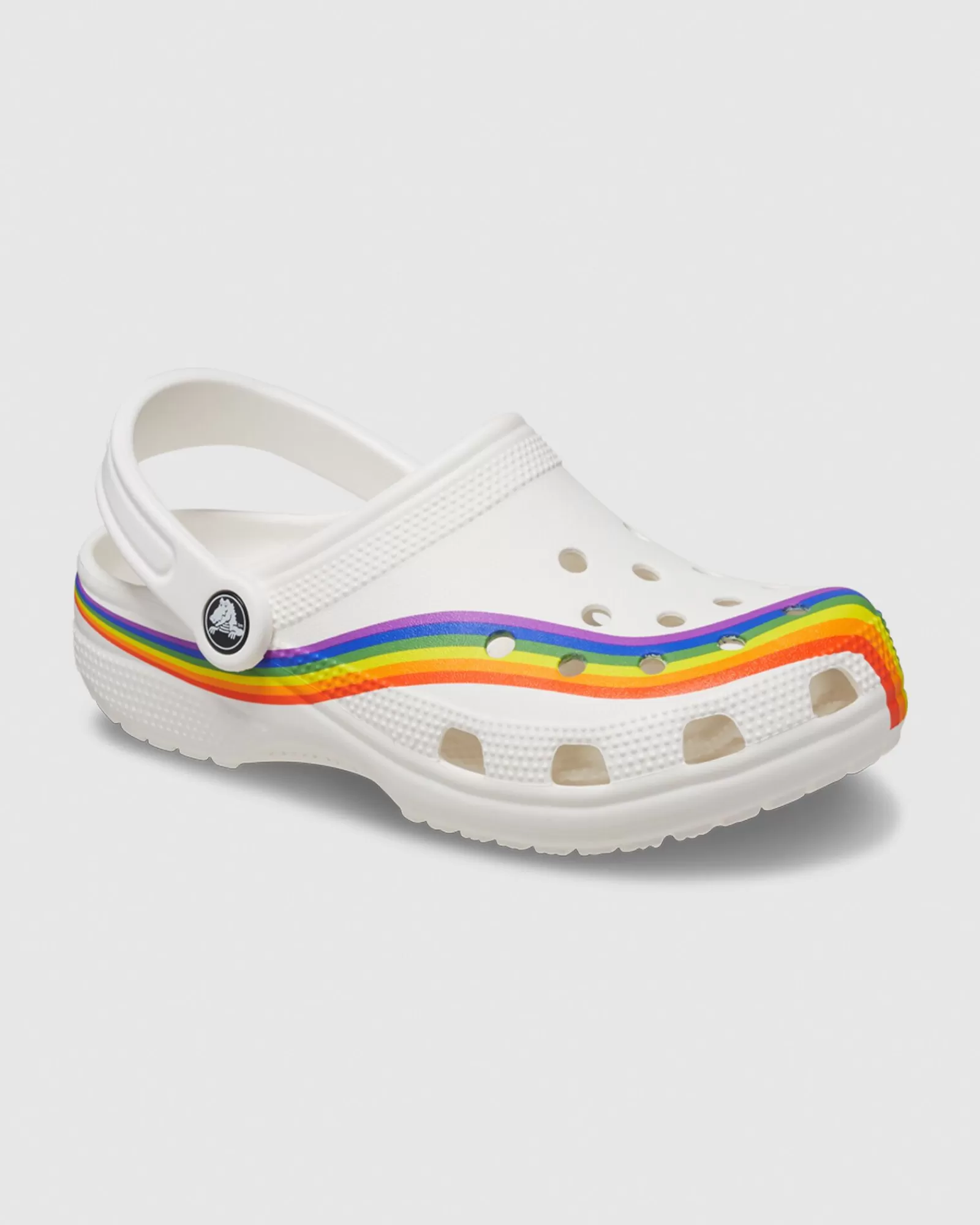 Shop CROCS Classic Rainbow Dye Clogs