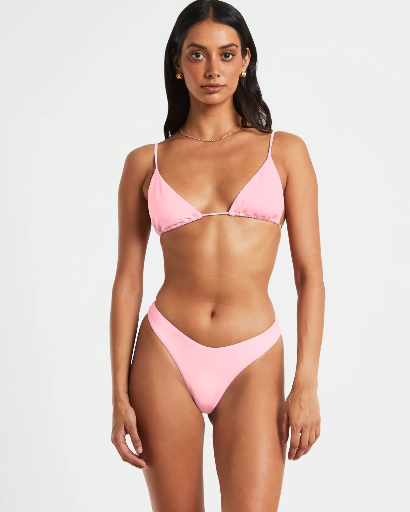 Sale SUBTITLED Classic Trangle Bikini Top In Pink