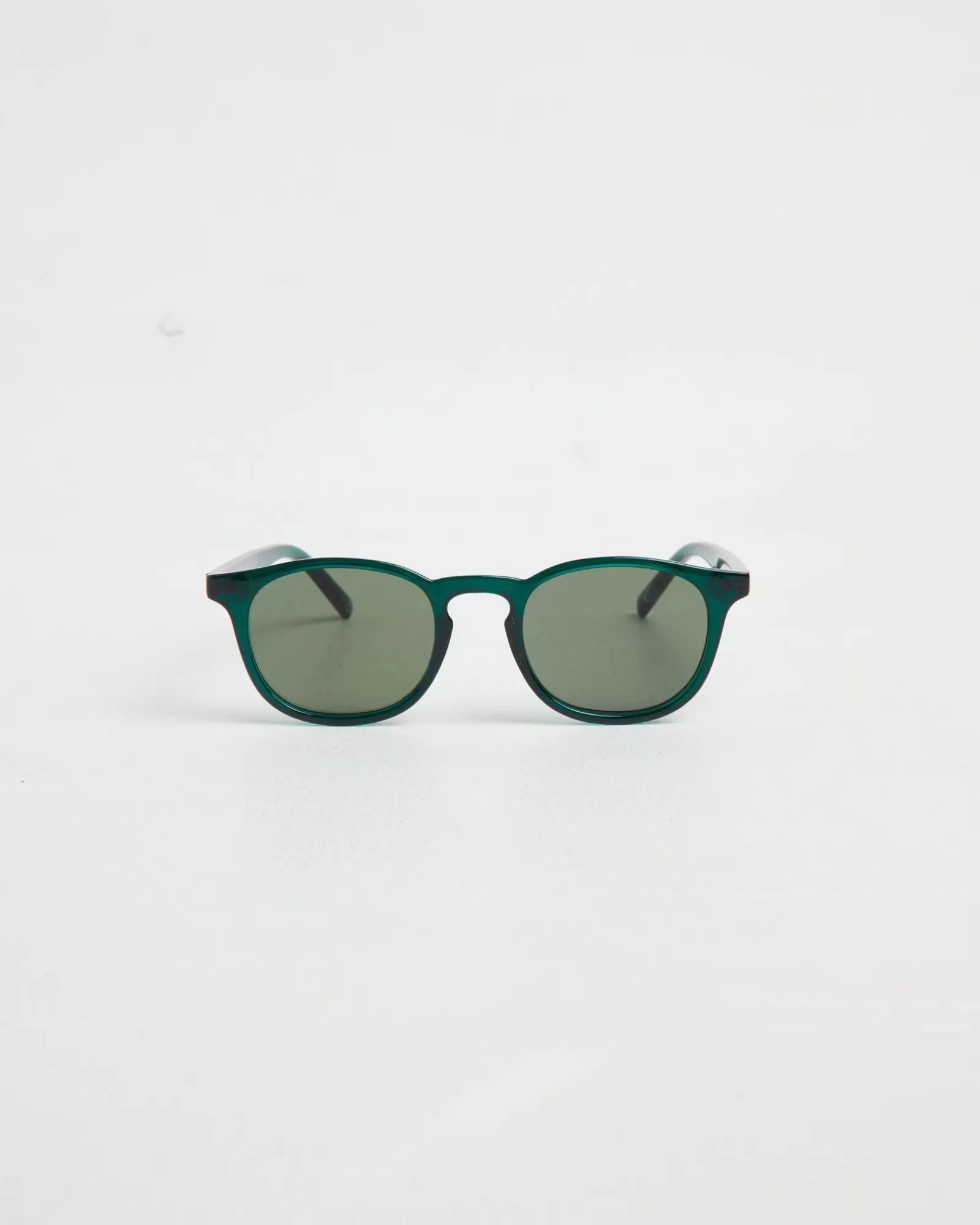 Store LE SPECS Club Royale Sunglasses In Bottle Green/ Khaki Mono