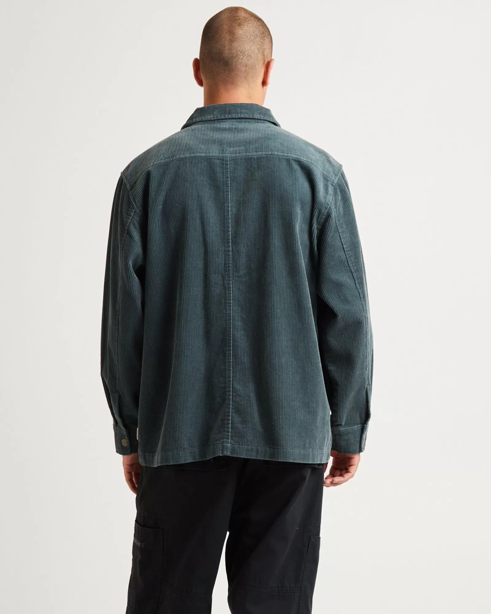 Discount INSIGHT Conditions Cord Long Sleeve Overshirt Teal