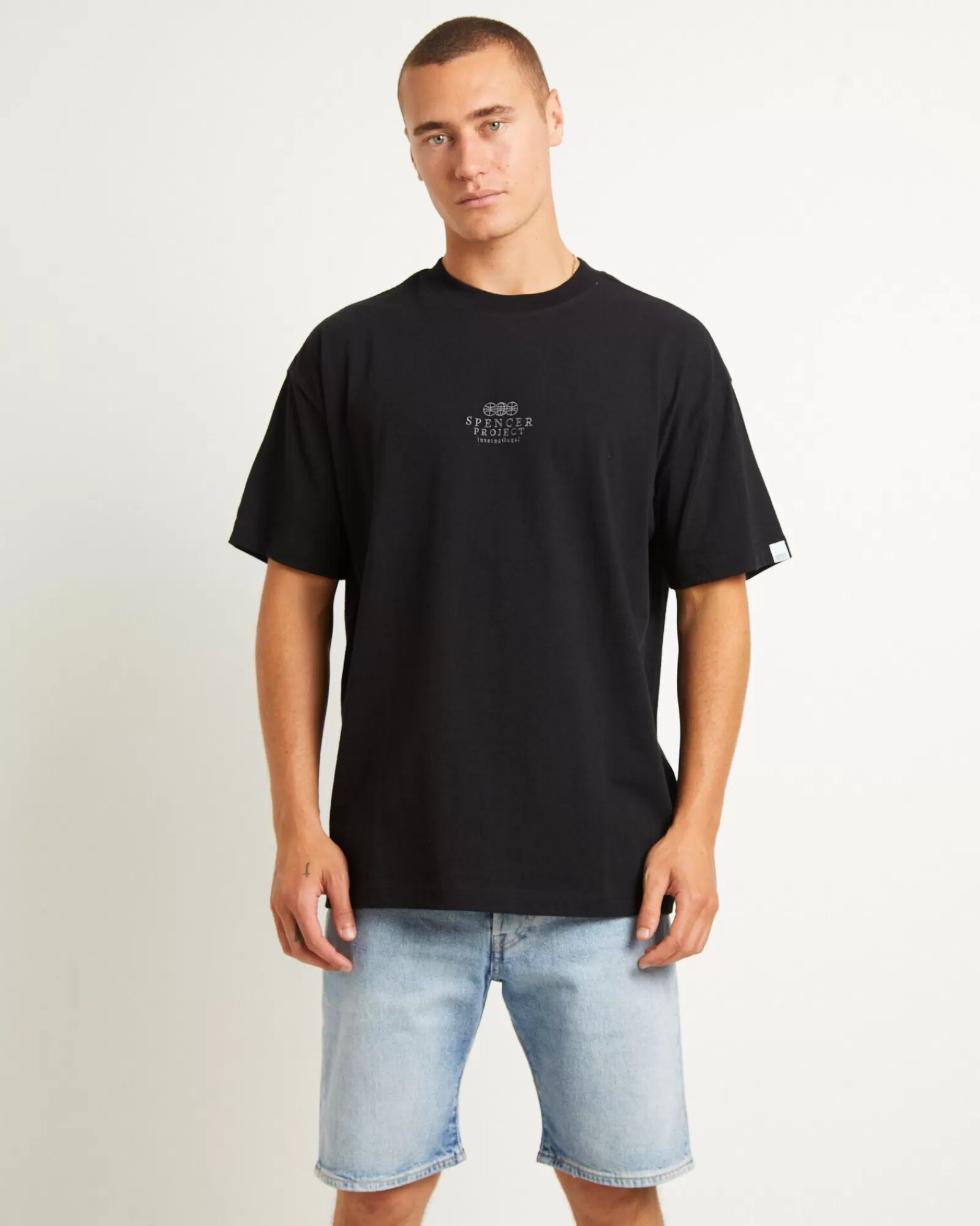 Shop SPENCER PROJECT Court Short Sleeve T-Shirt In Black