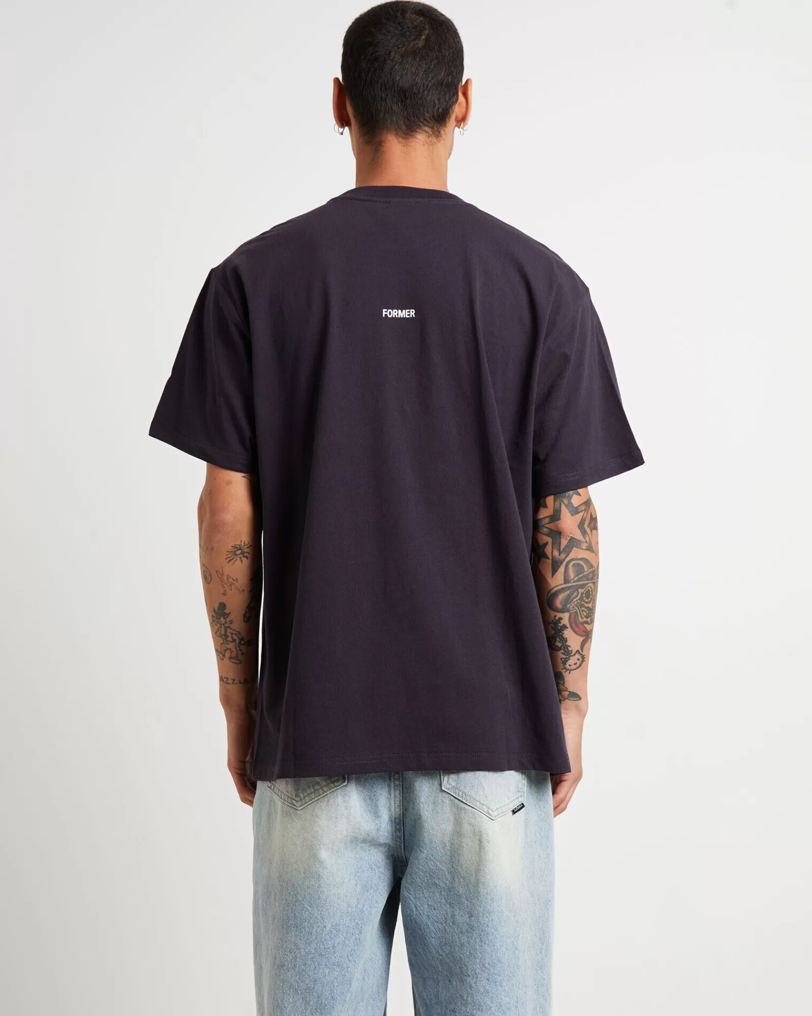 Flash Sale FORMER Cracked Crux Short Sleeve T-Shirt In Navy