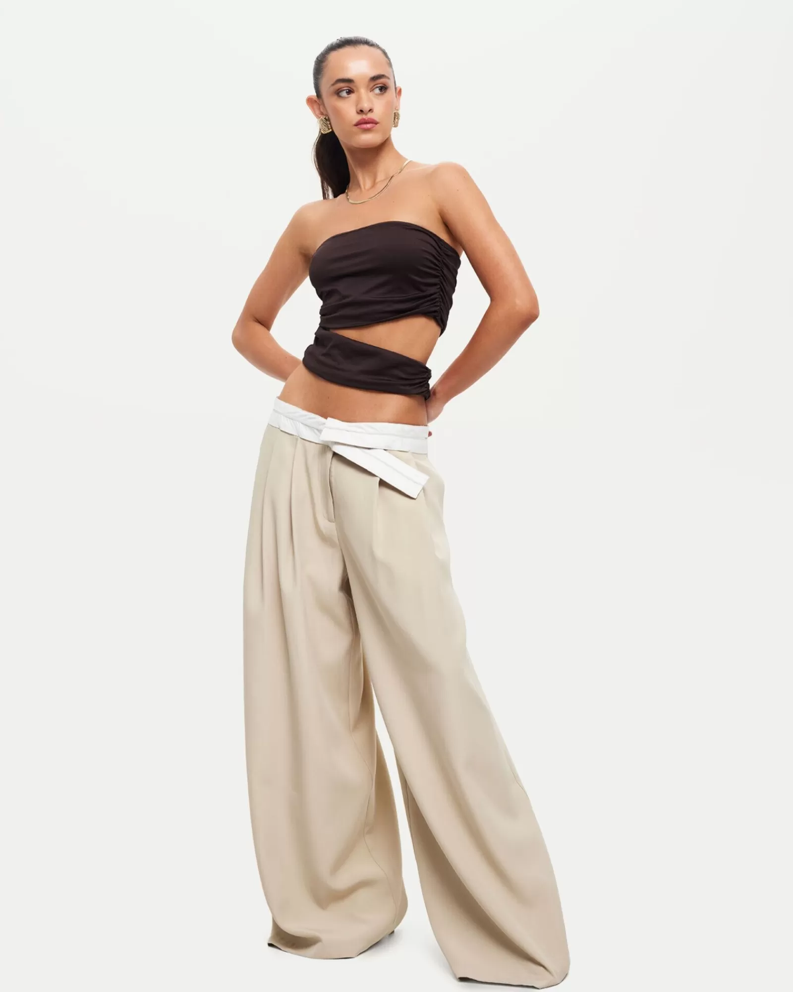 Cheap LIONESS Desire Pants In Oyster