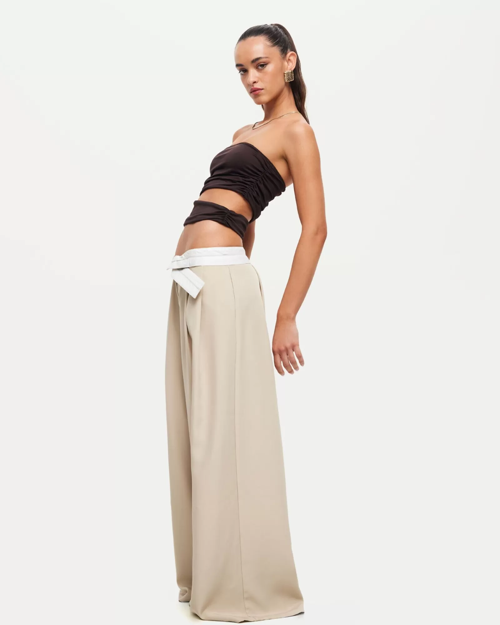 Cheap LIONESS Desire Pants In Oyster