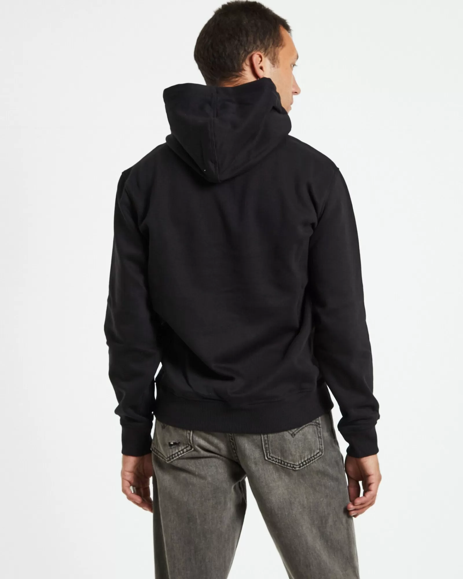 Best Sale CALVIN KLEIN Disrupted Ck Box Urban Hoodie Black