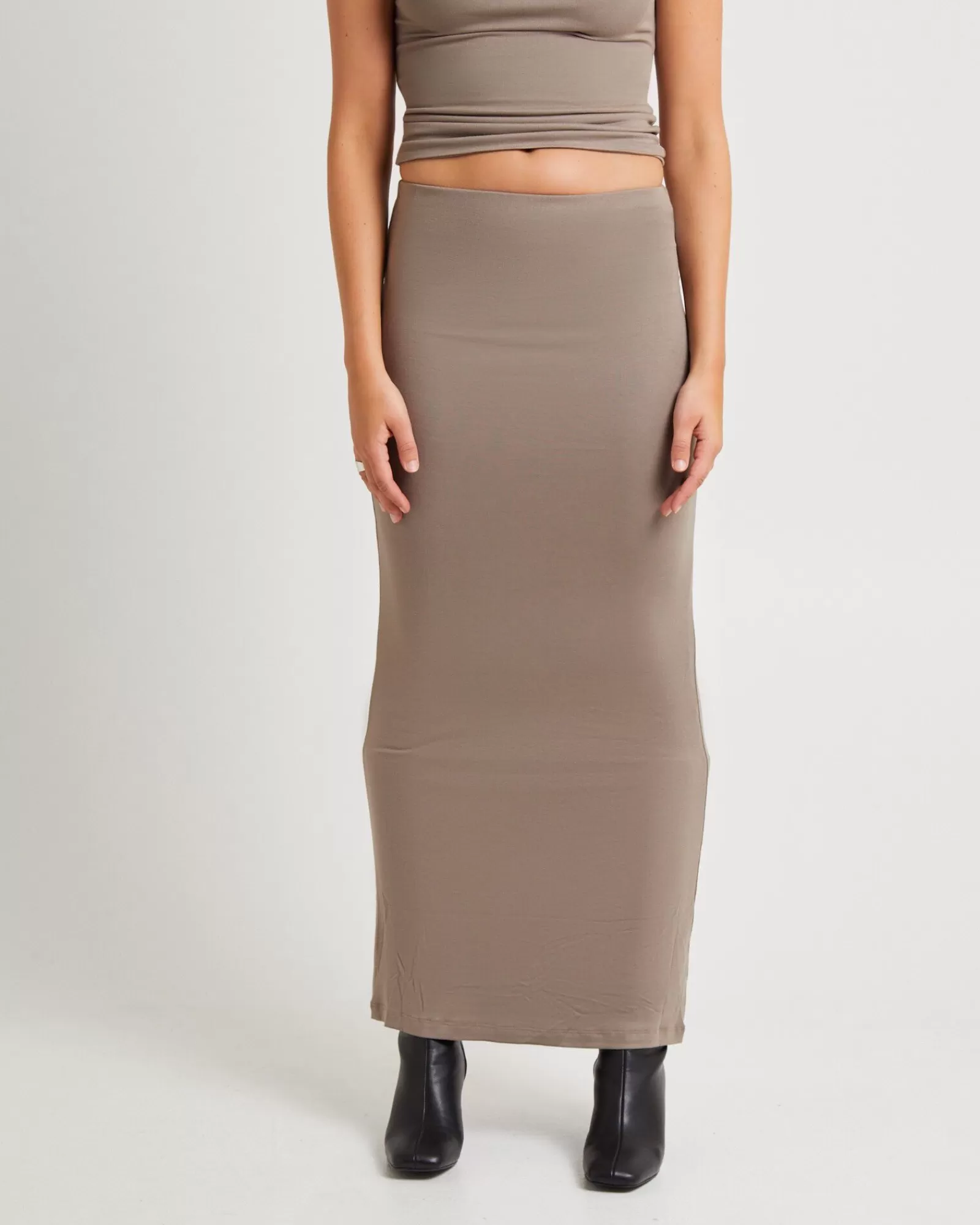 Hot ALICE IN THE EVE Dom Slinky Hipster Maxi Skirt