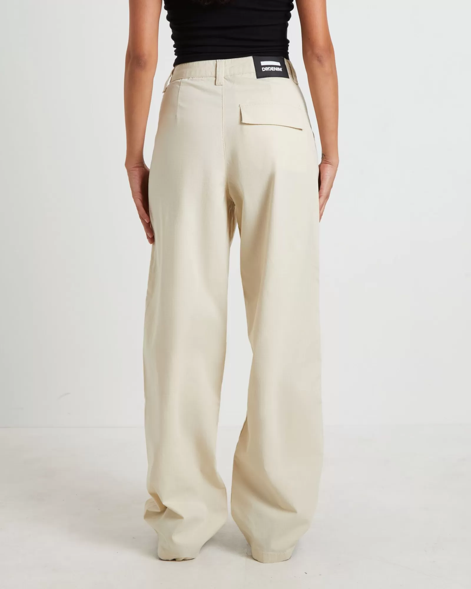 Shop DR DENIM Donna Cargo Pant In Bone Ripstop