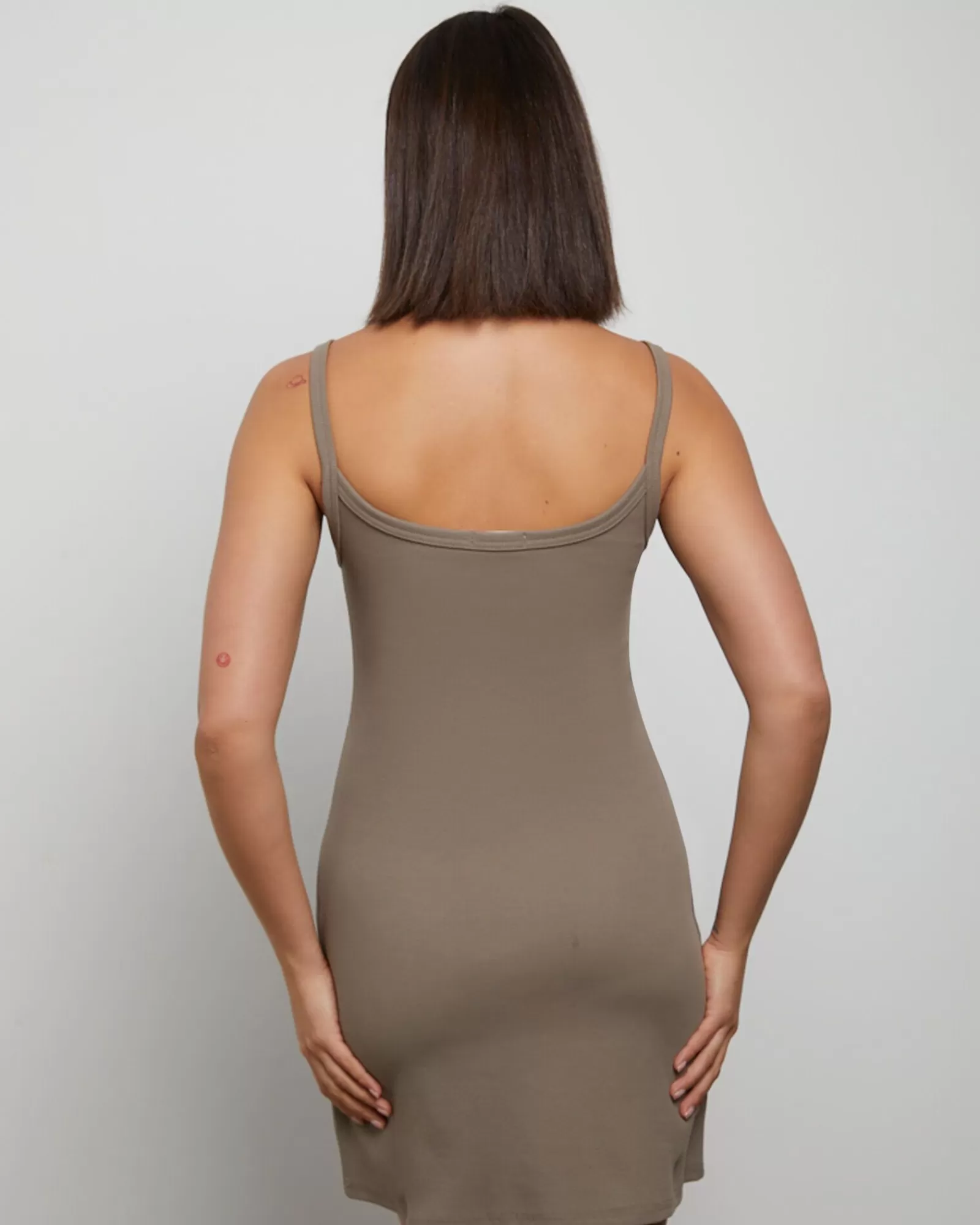 Best Sale GENERAL PANTS CO. BASICS Easy A-Line Mini Dress In Brown