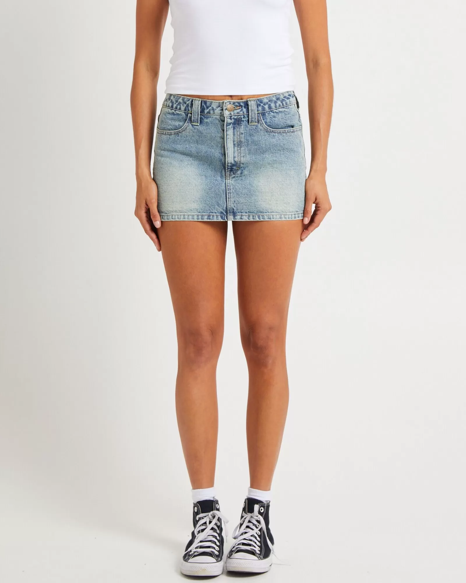 Online RUSTY Flip Mommy Tapeless Mini Denim Skirt