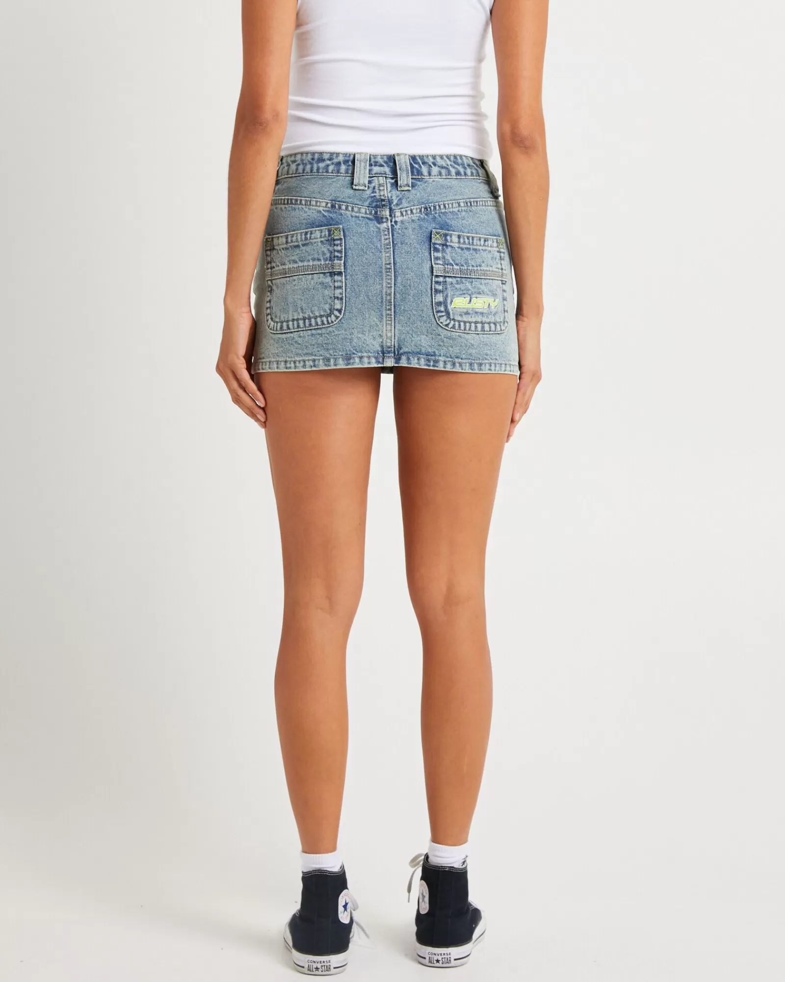 Online RUSTY Flip Mommy Tapeless Mini Denim Skirt