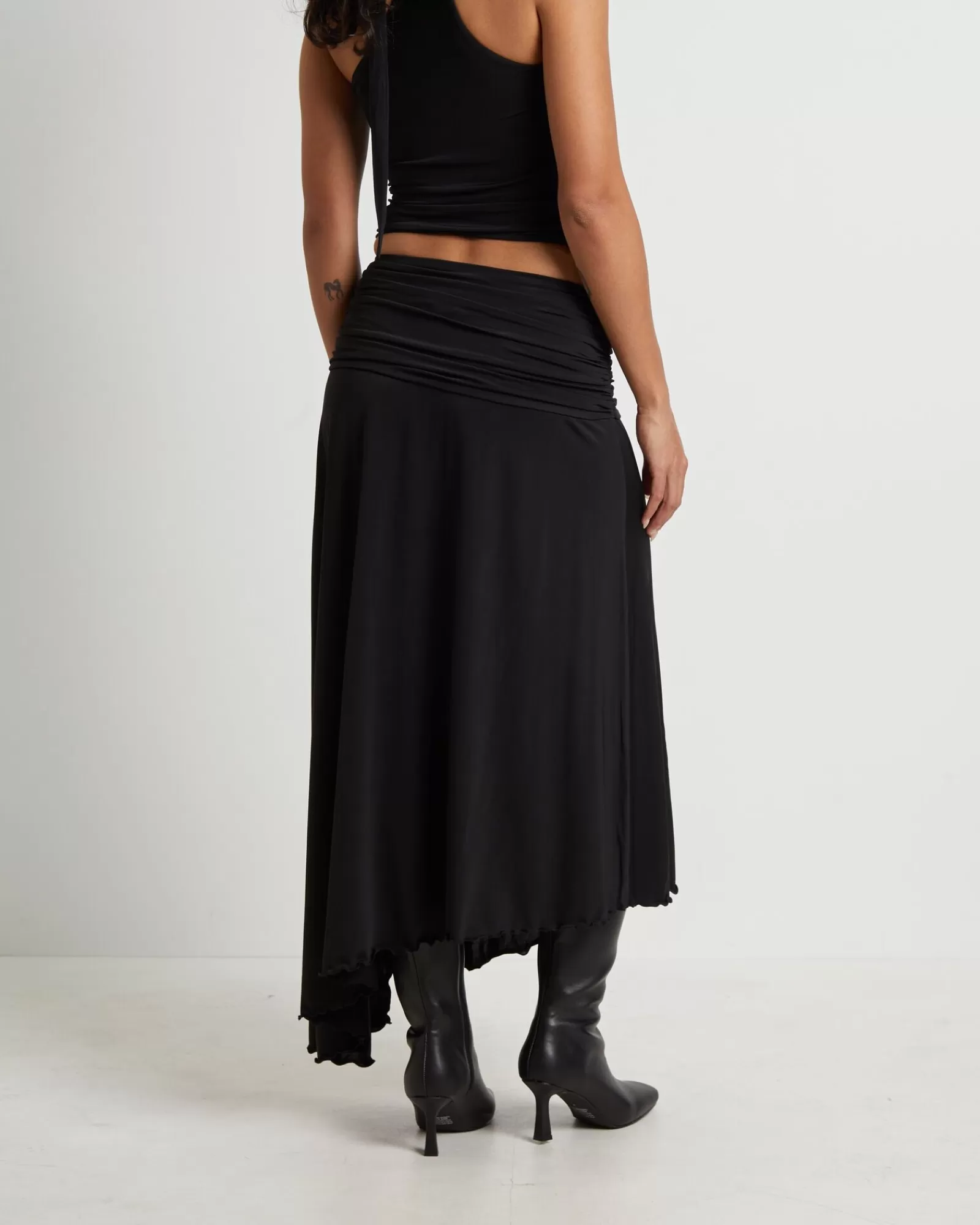 Online ALICE IN THE EVE Florence Fairy Hem Maxi Skirt In Black