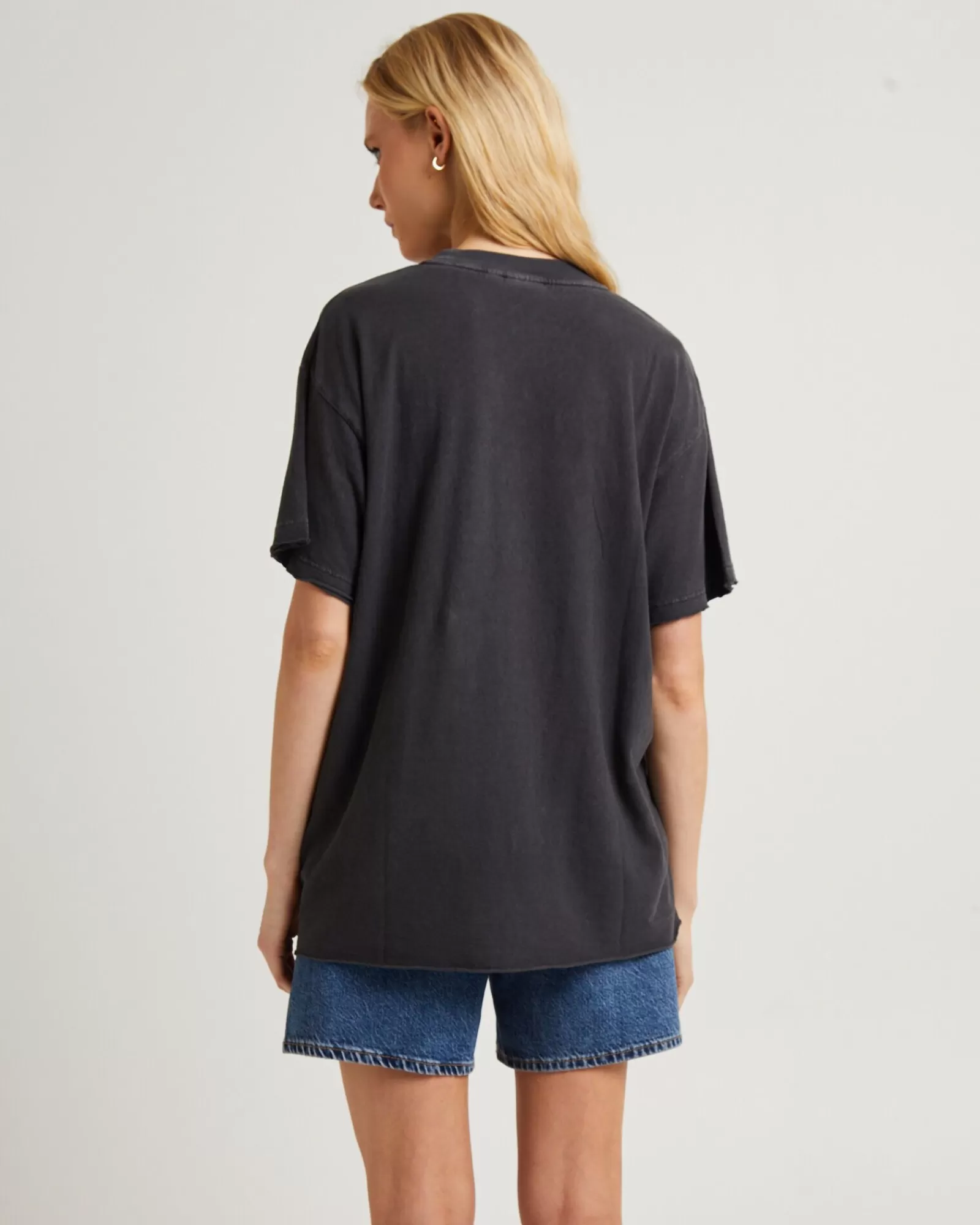 Fashion AFENDS Gravity Hemp Oversized Tee Stone Black