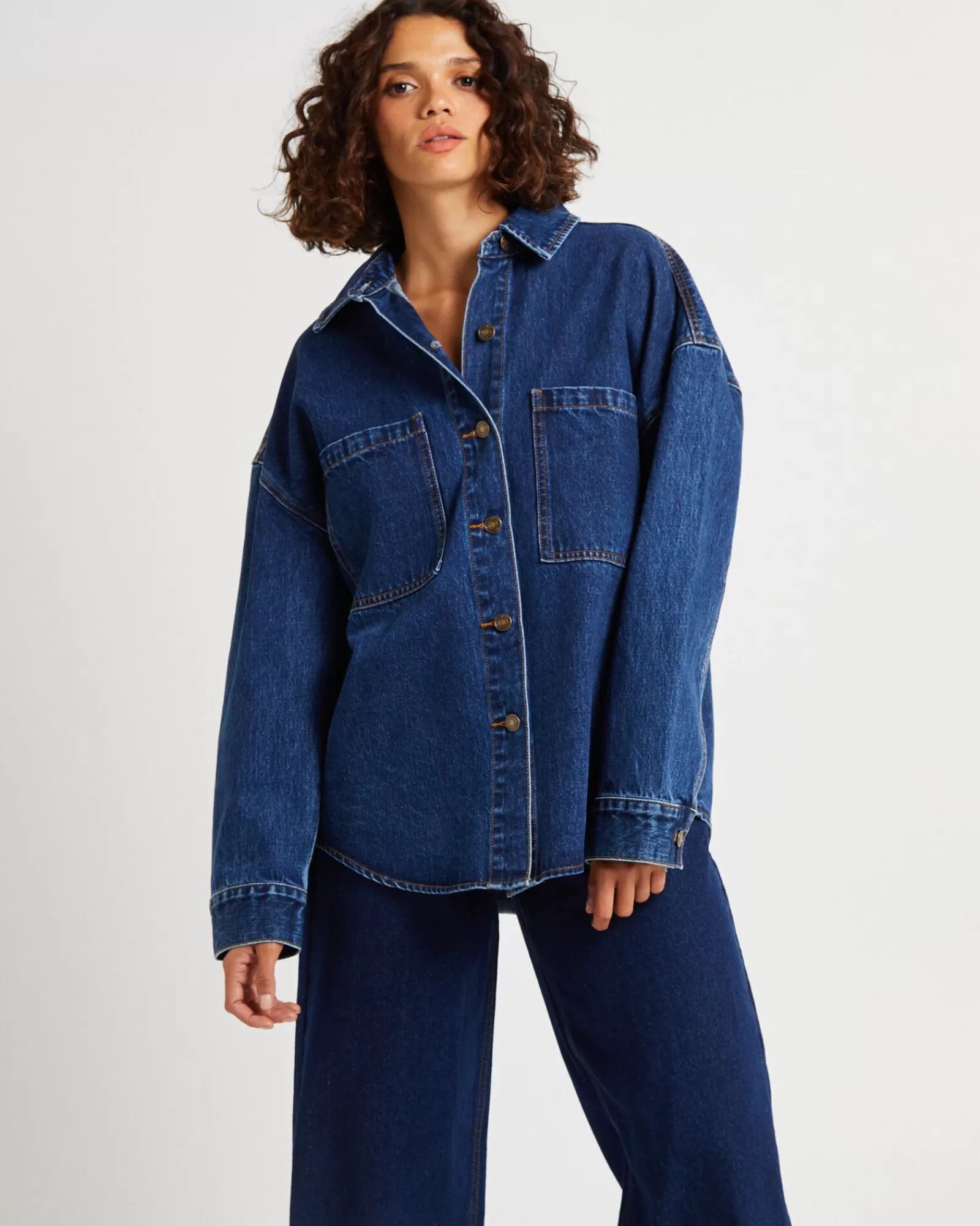 Flash Sale INSIGHT Hailey Denim Shirt Jacket