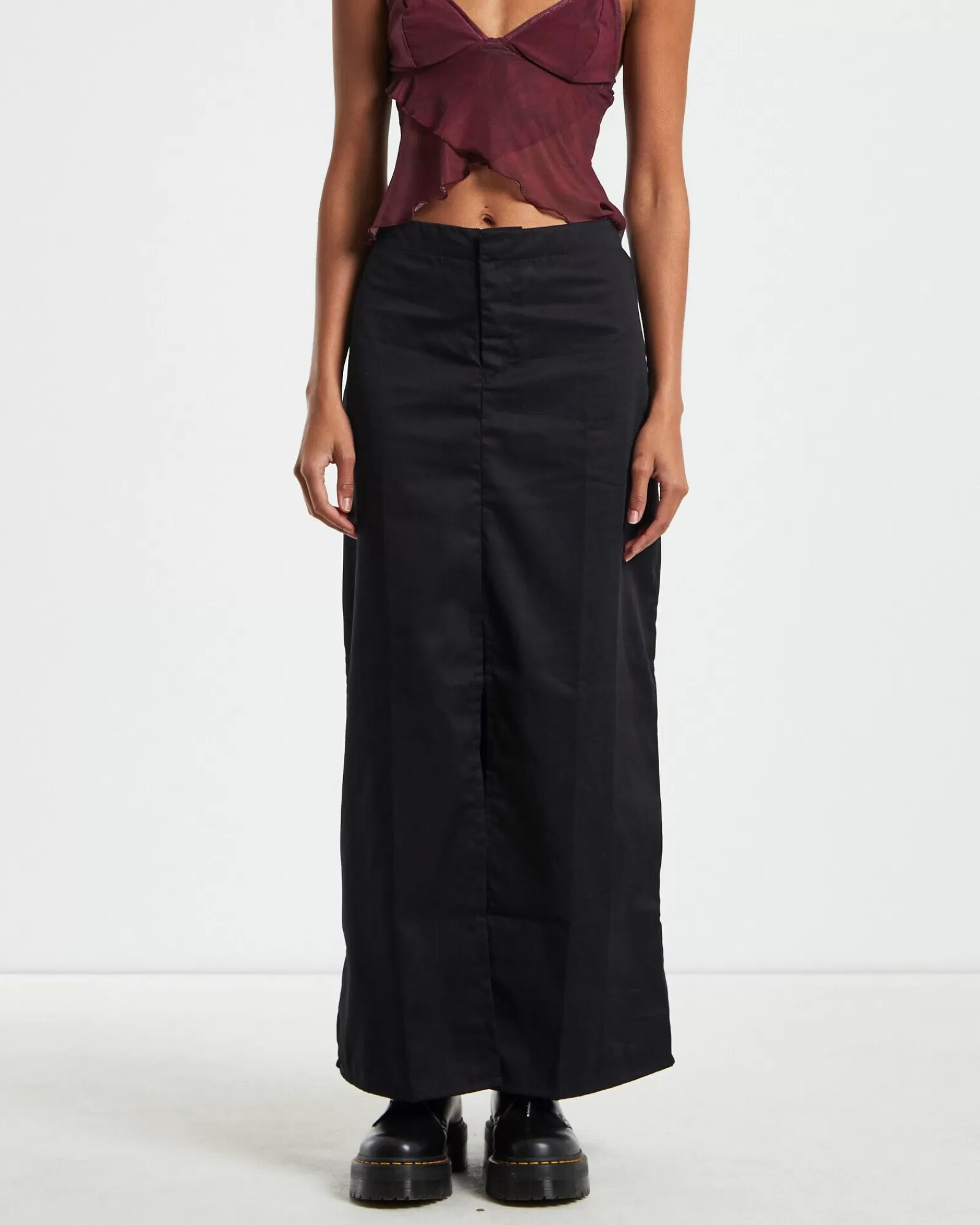 Sale MOTEL ROCKS Haisley Cargo Maxi Skirt Black