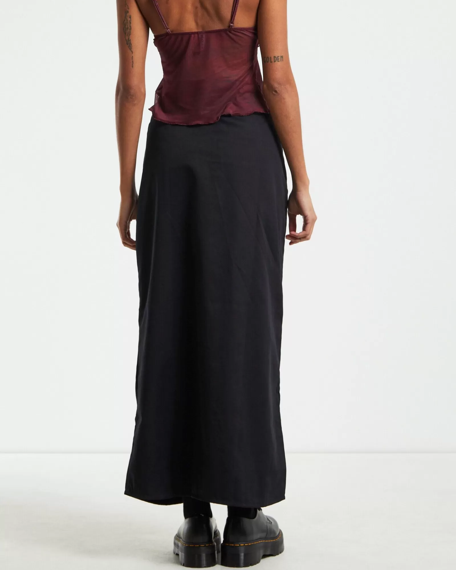 Sale MOTEL ROCKS Haisley Cargo Maxi Skirt Black