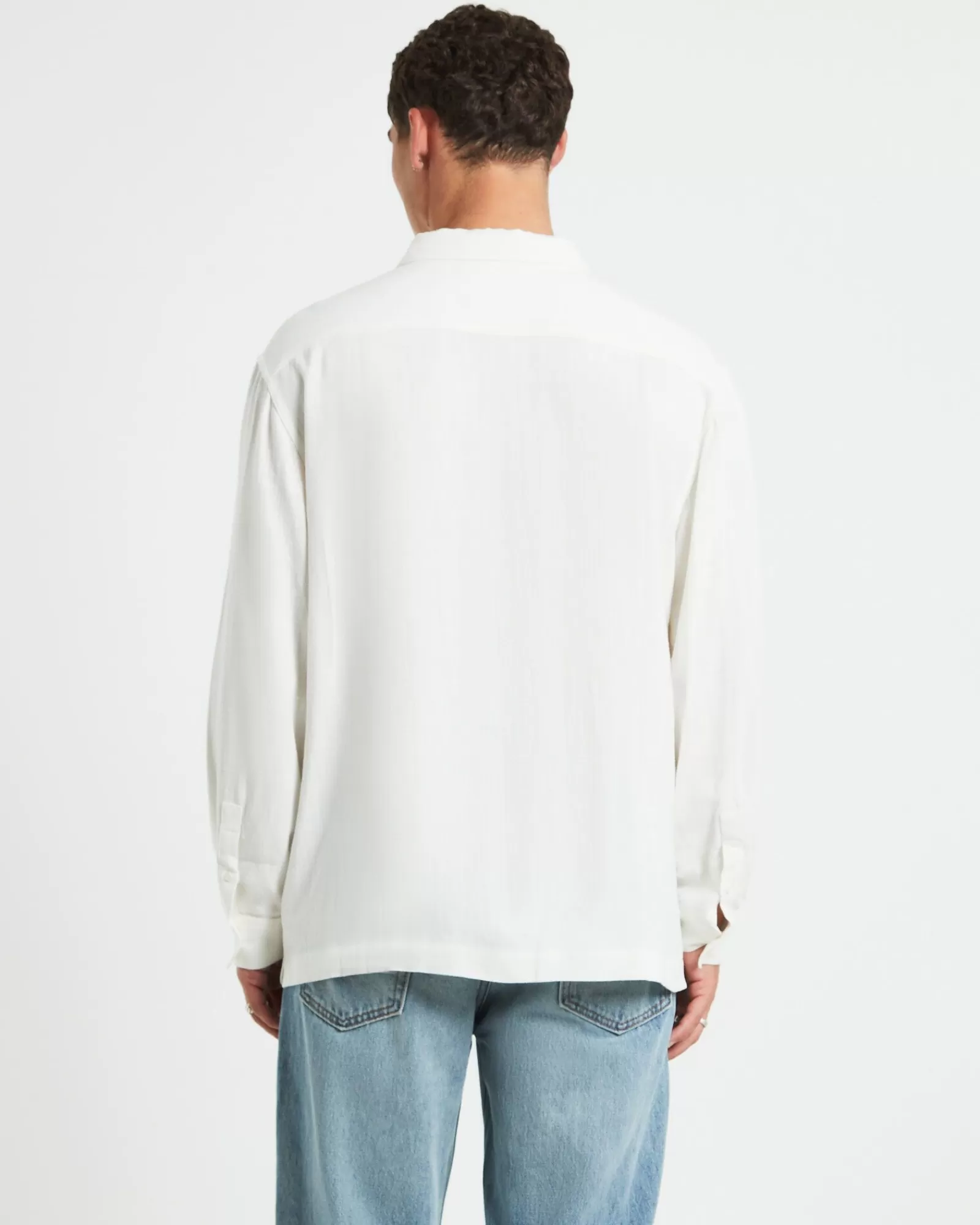 Cheap ARVUST Harrison Linen Long Sleeve Shirt In White