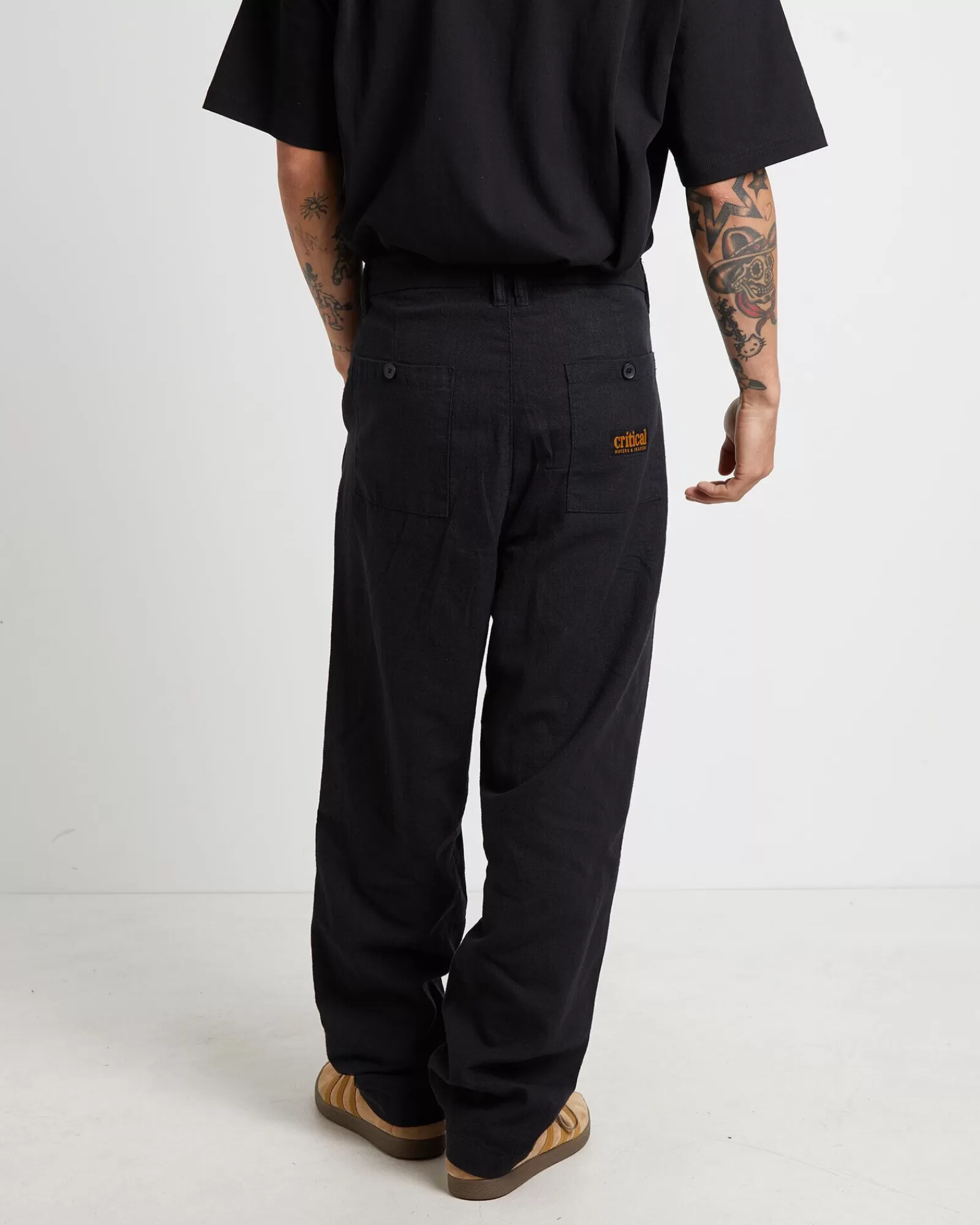 Discount THE CRITICAL SLIDE SOCIETY Harrow Pleat Linen Pants