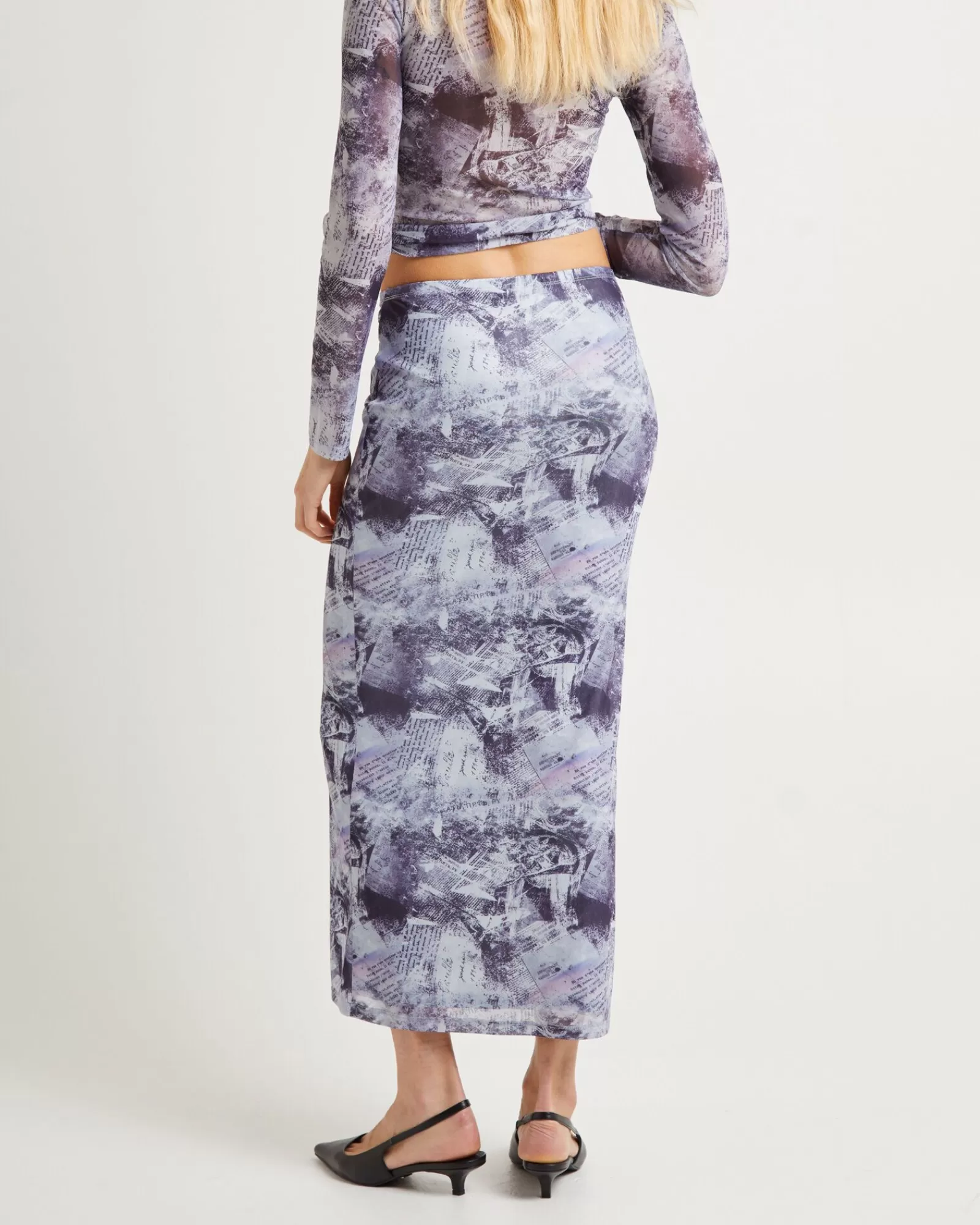 Cheap INSIGHT Hazy Mech Midi Skirt