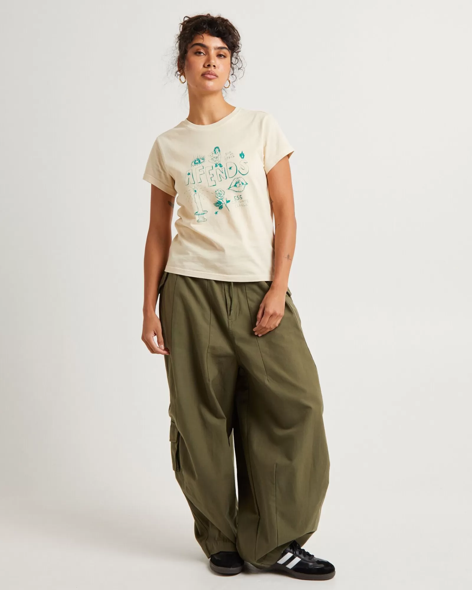 Fashion AFENDS Homeroom Recycled Classic Tee Sesame