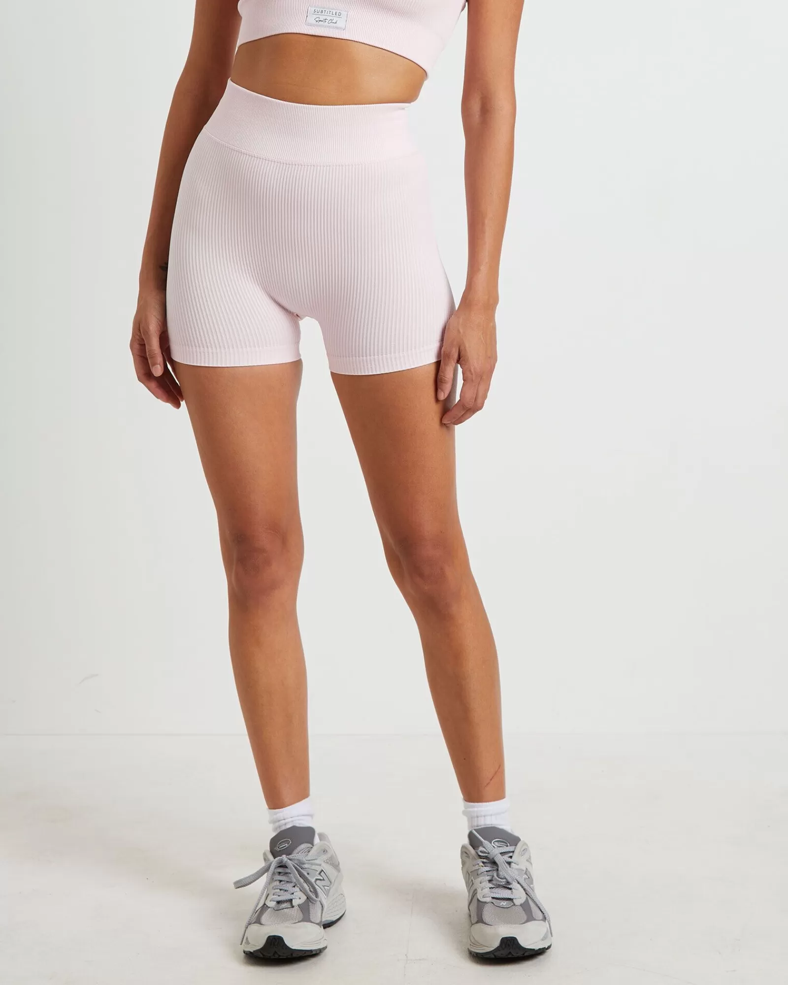 Flash Sale SUBTITLED SPORTS CLUB Hot Shorts In Ballet Pink