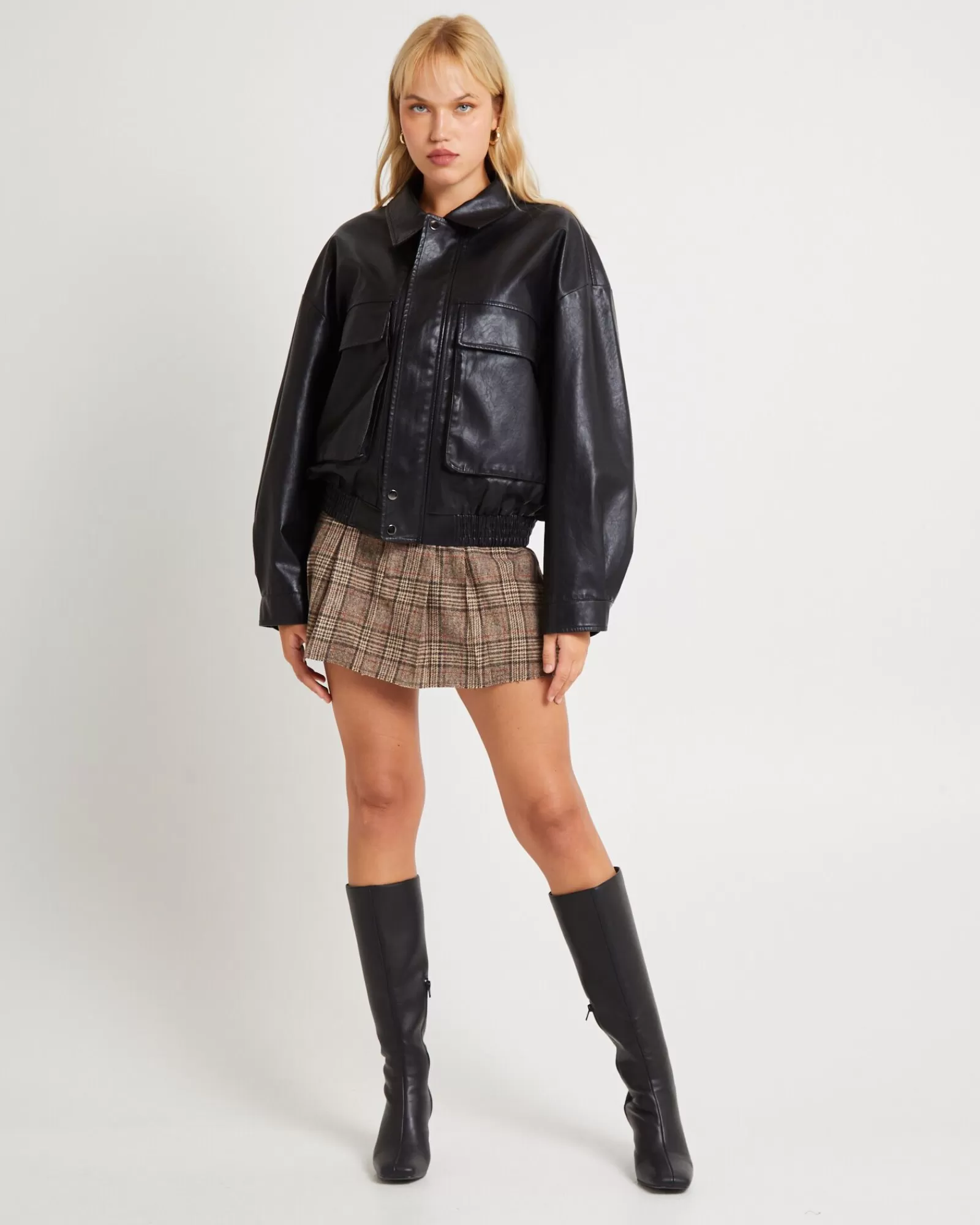 Shop ALICE IN THE EVE Jen Oversized Patch Pocket Jacket