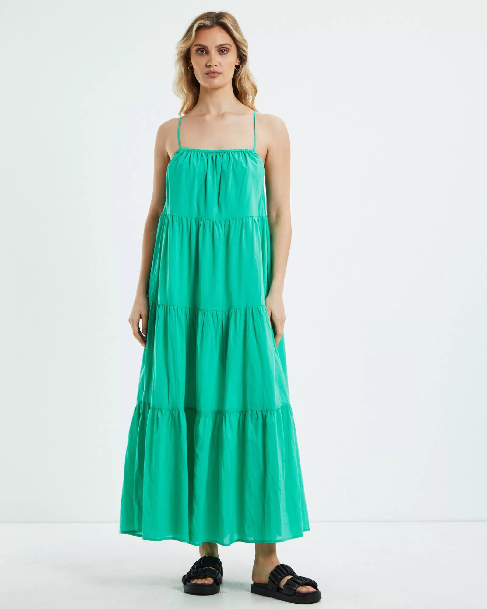 Outlet CHARLIE HOLIDAY Jenna Maxi Dress Green