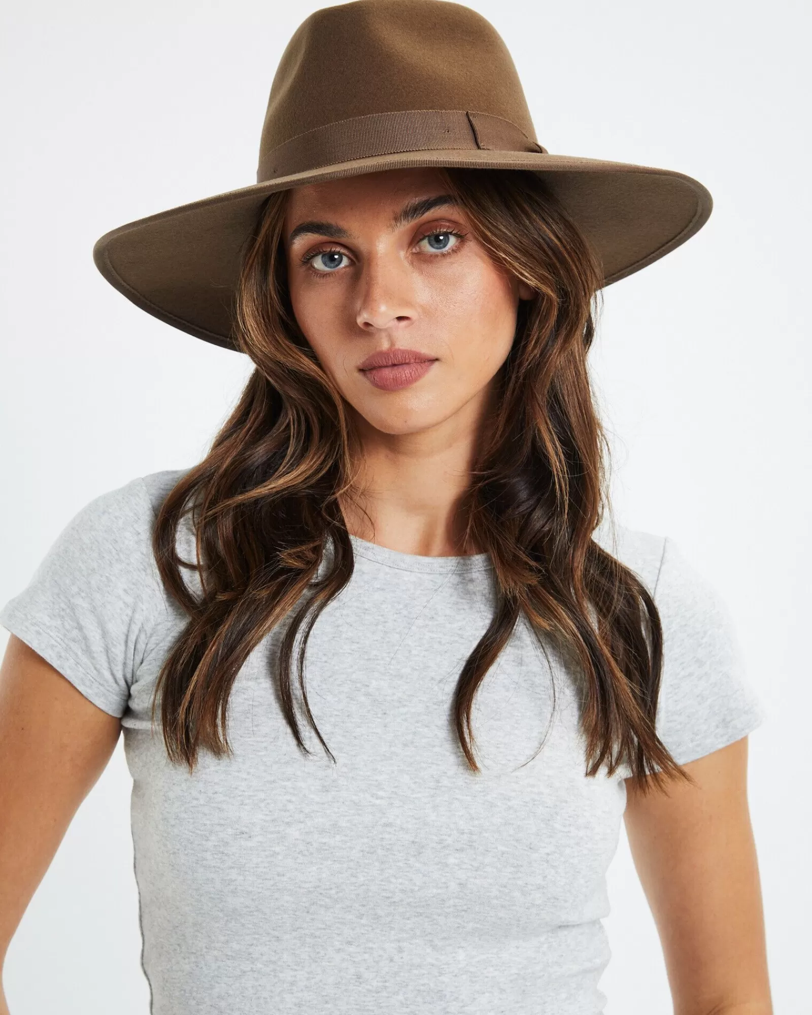 Shop BRIXTON Jo Rancher Hat Desert Palm Brown