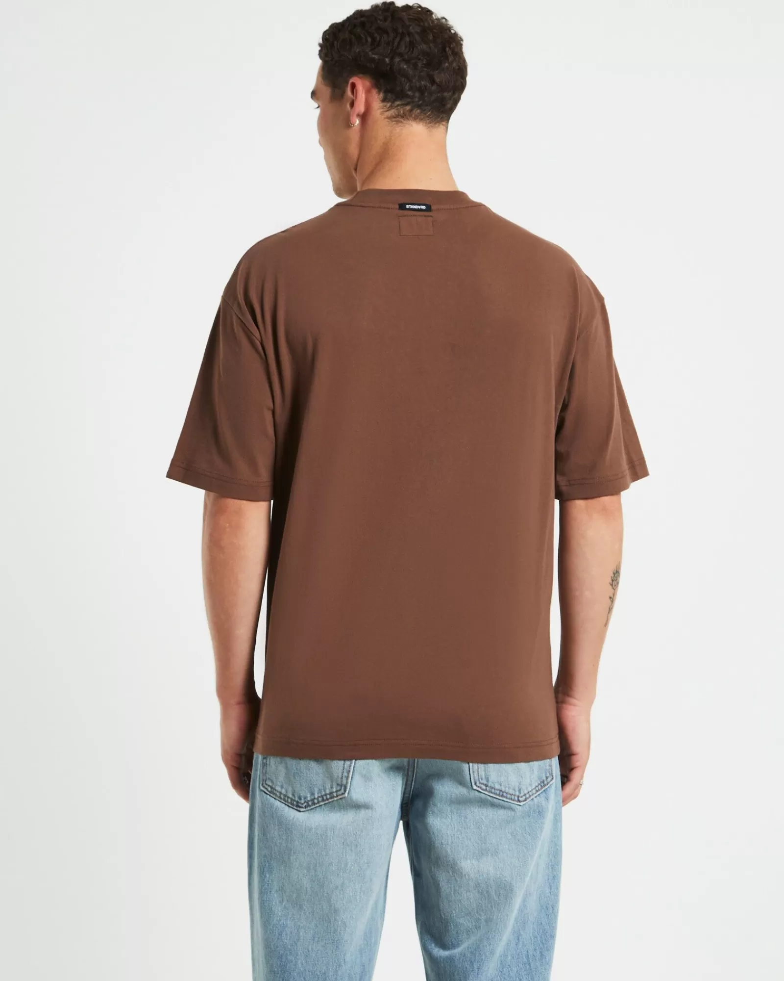 Best STANDARD JEAN CO Kerning Short Sleeve T-Shirt In Brown