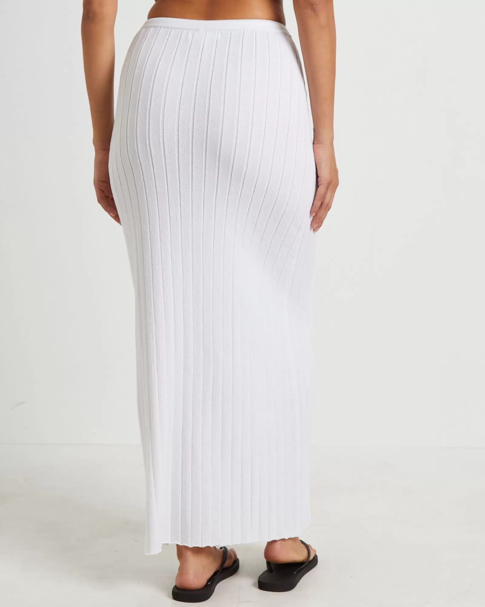 Online SUBTITLED Keta Knit Maxi Skirt In White