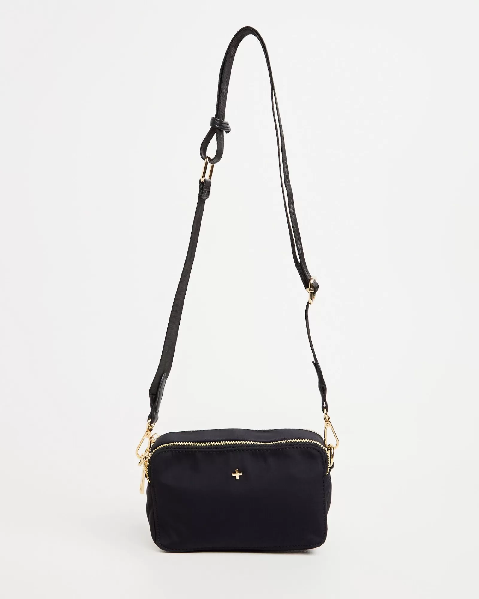 Best PETA AND JAIN Laroi Cross Body Bag In Black Nylon Gold