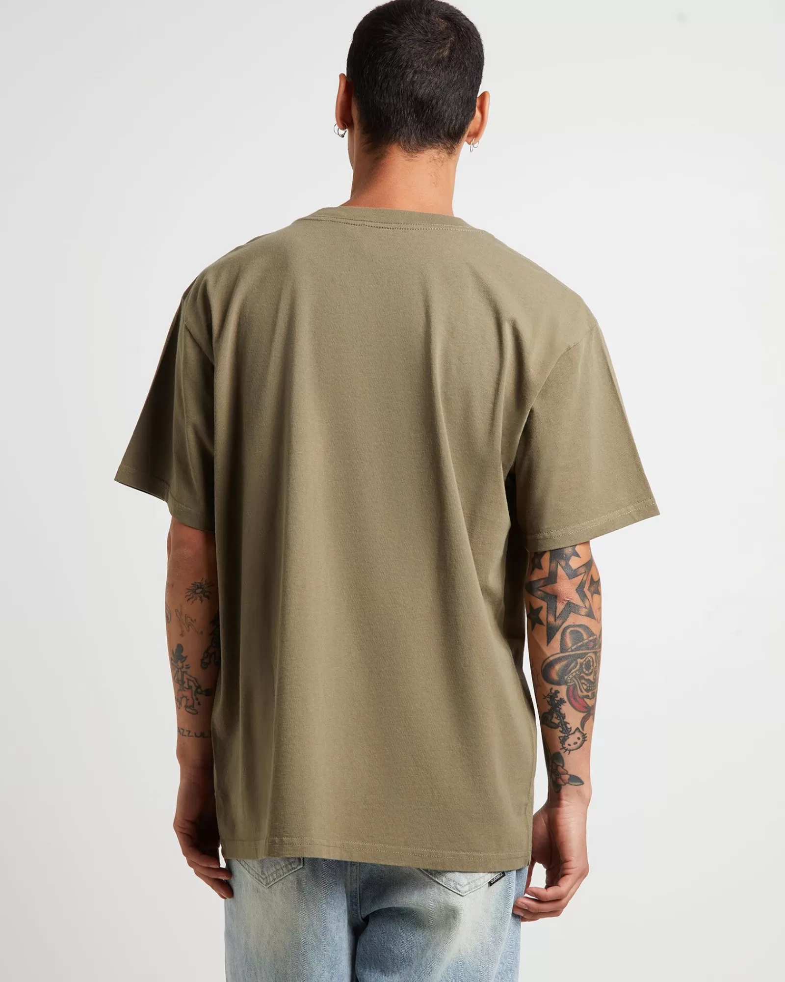 Best Sale FORMER Legacy Short Sleeve T-Shirt In Army Green