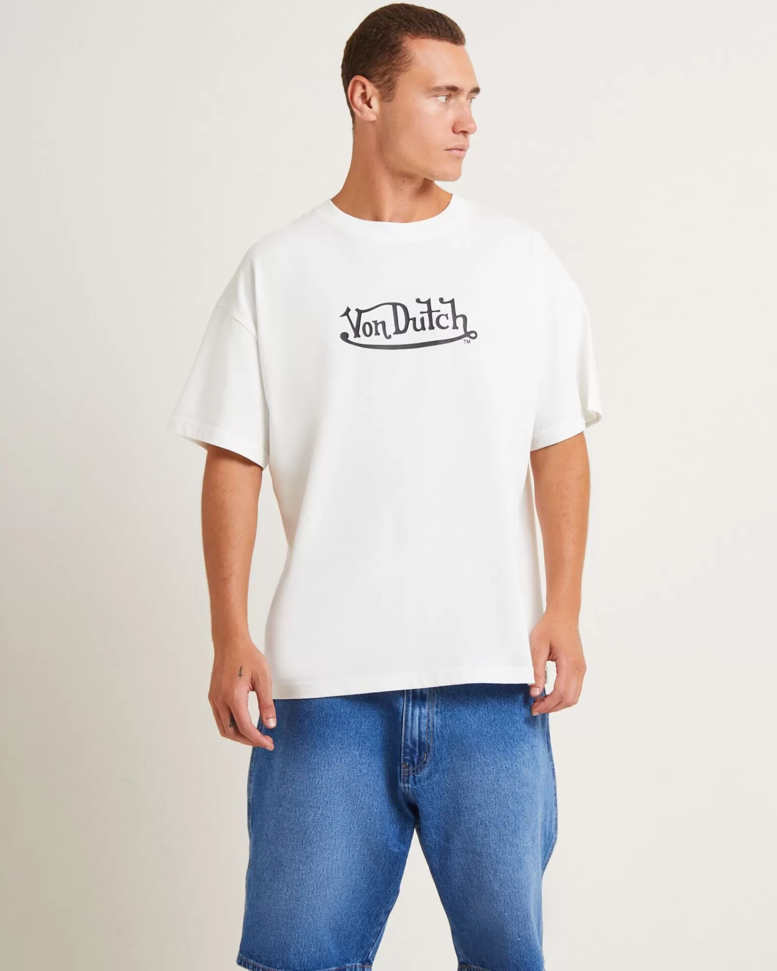 Store VON DUTCH Logo Mens Short Sleeve T-Shirt