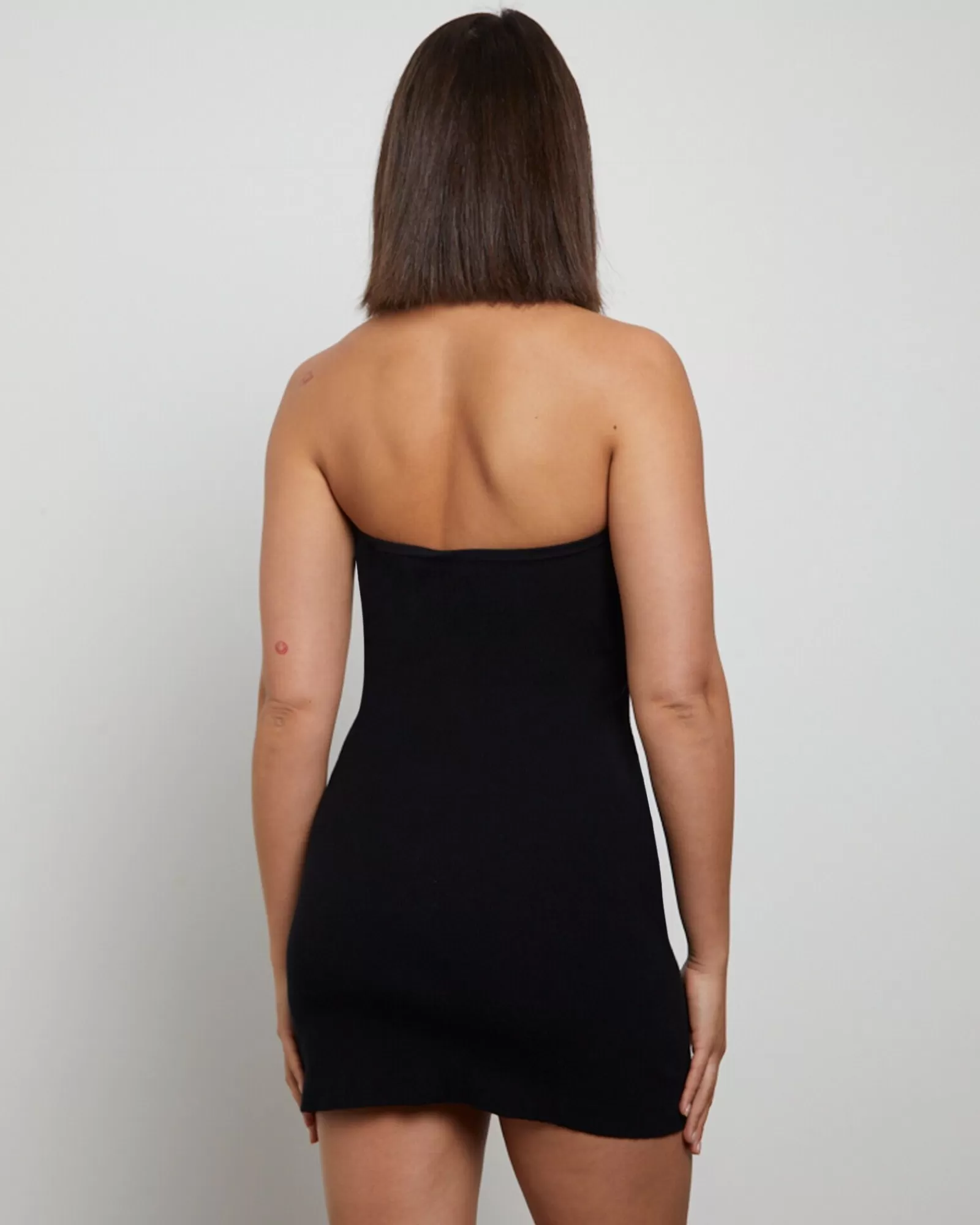 Outlet GENERAL PANTS CO. BASICS Luxe Knitted Bandeau Mini Dress In Black